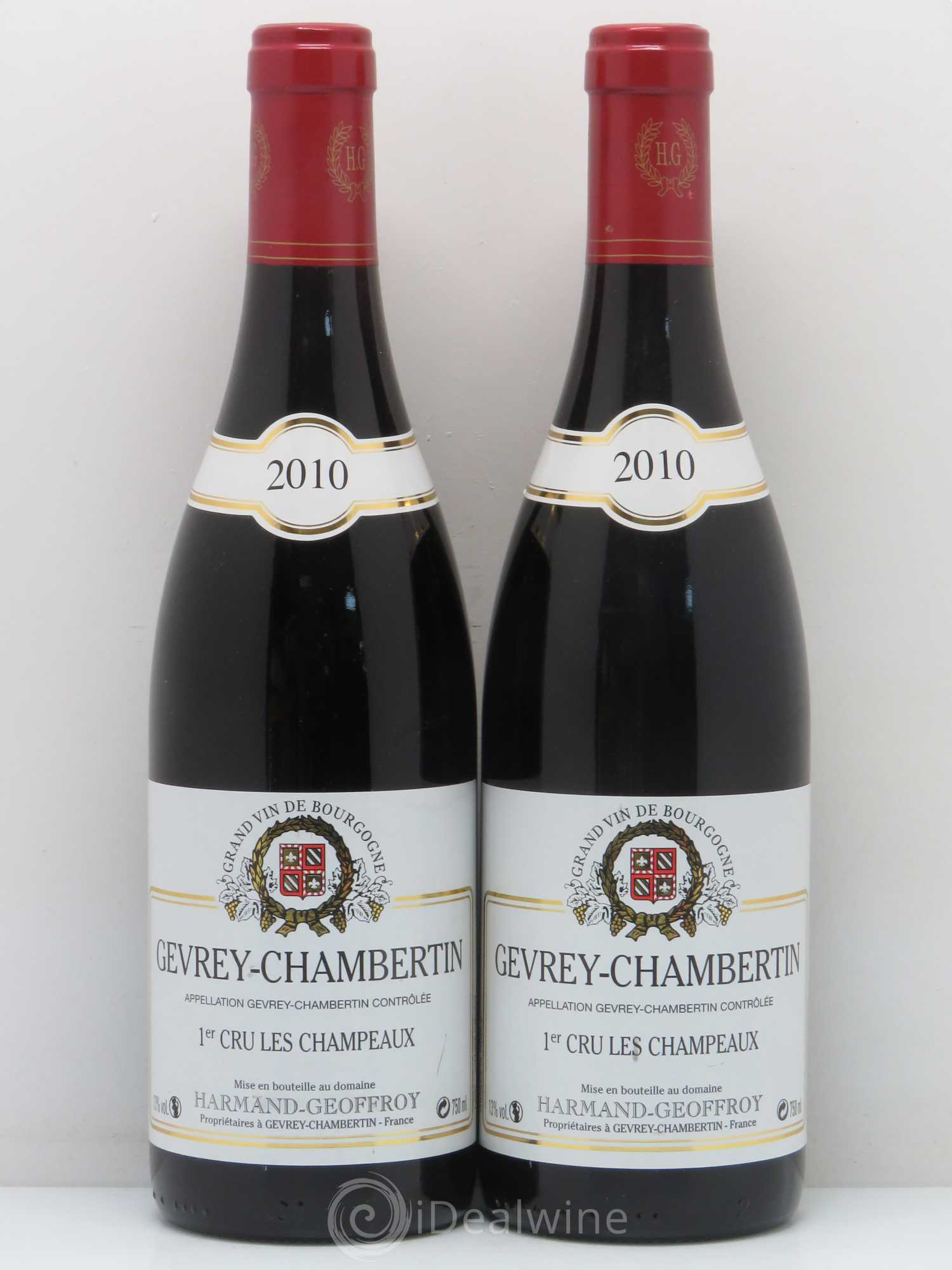 Gevrey-Chambertin 1er Cru Les Champeaux Harmand Geoffroy 2010 - Posten von 2 Flaschen - 0