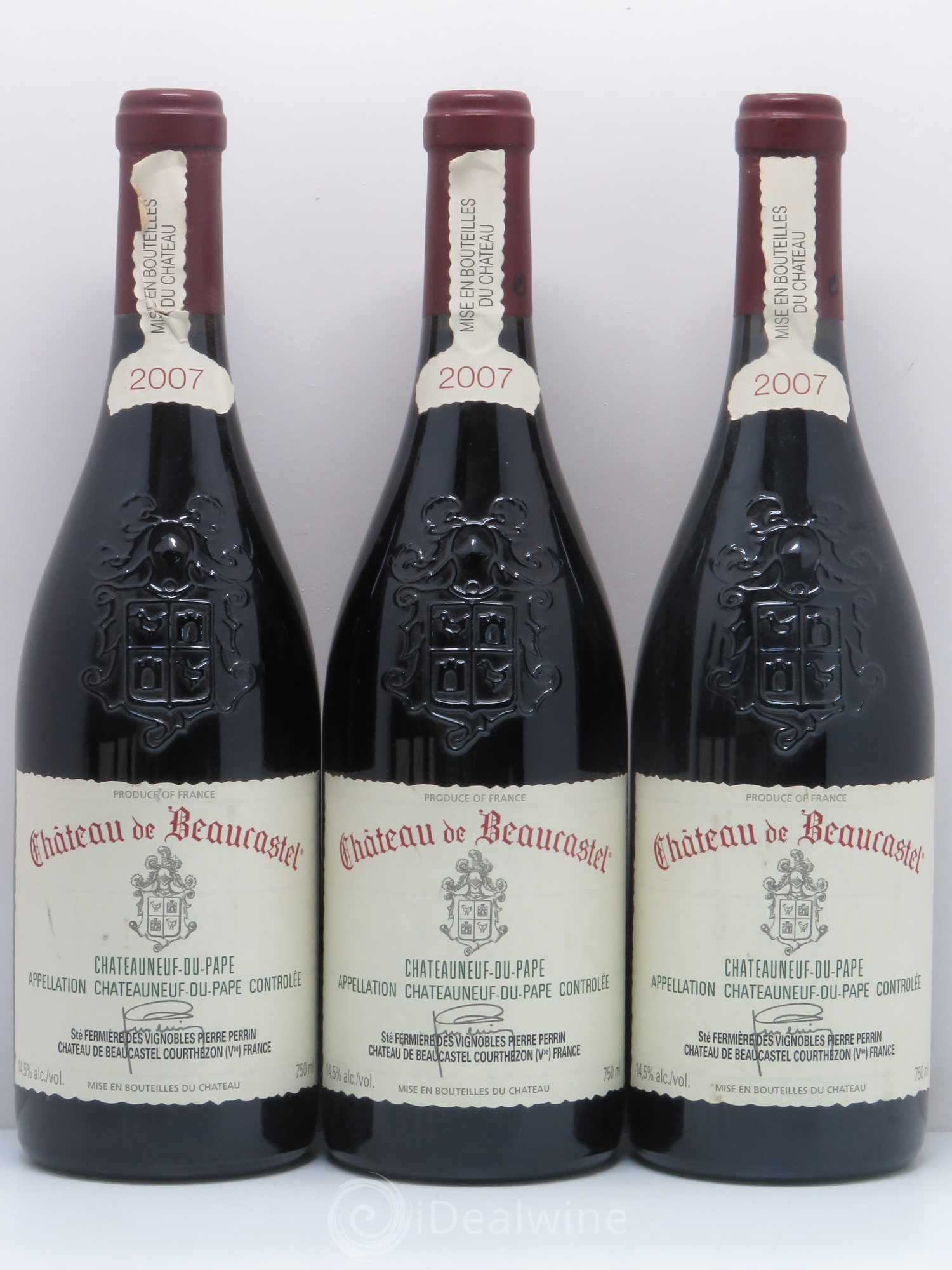 Châteauneuf-du-Pape Château de Beaucastel Famille Perrin 2007 - Lot de 6 bouteilles - 1