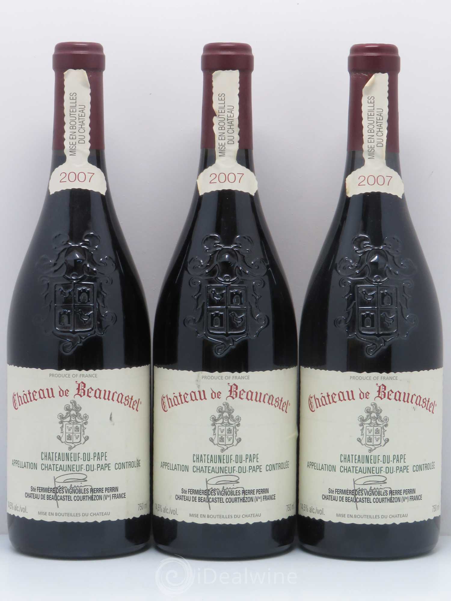 Châteauneuf-du-Pape Château de Beaucastel Famille Perrin 2007 - Lot de 6 bouteilles - 2