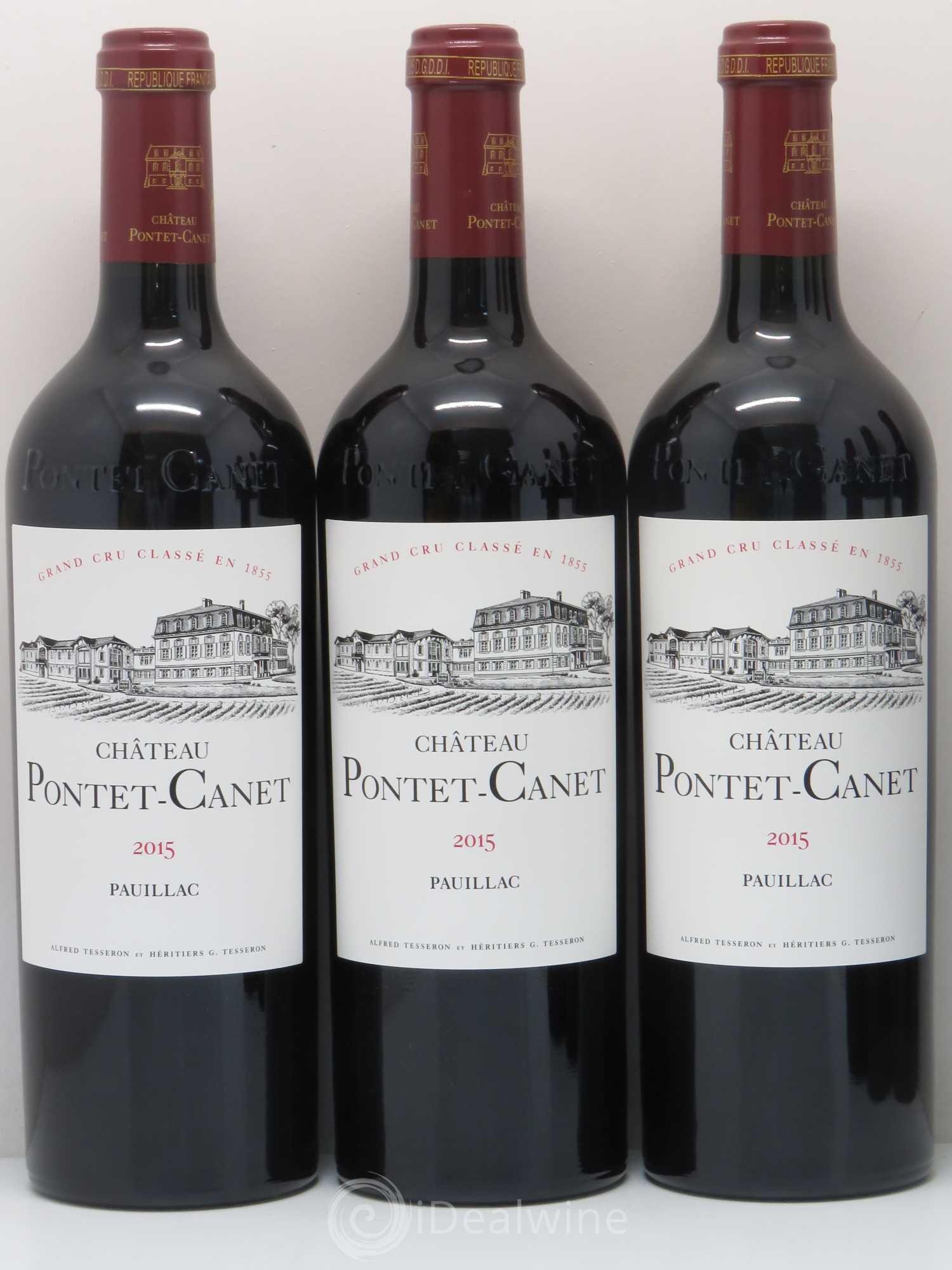 Château Pontet Canet 5ème Grand Cru Classé 2015 - Lot de 6 bouteilles - 1