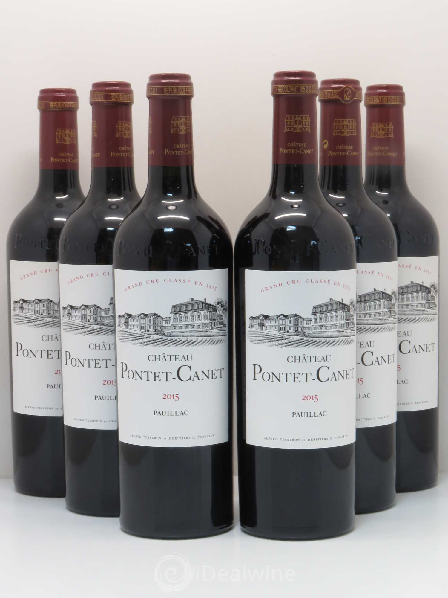 Château Pontet Canet 5ème Grand Cru Classé 2015 - Lot de 6 bouteilles - 0