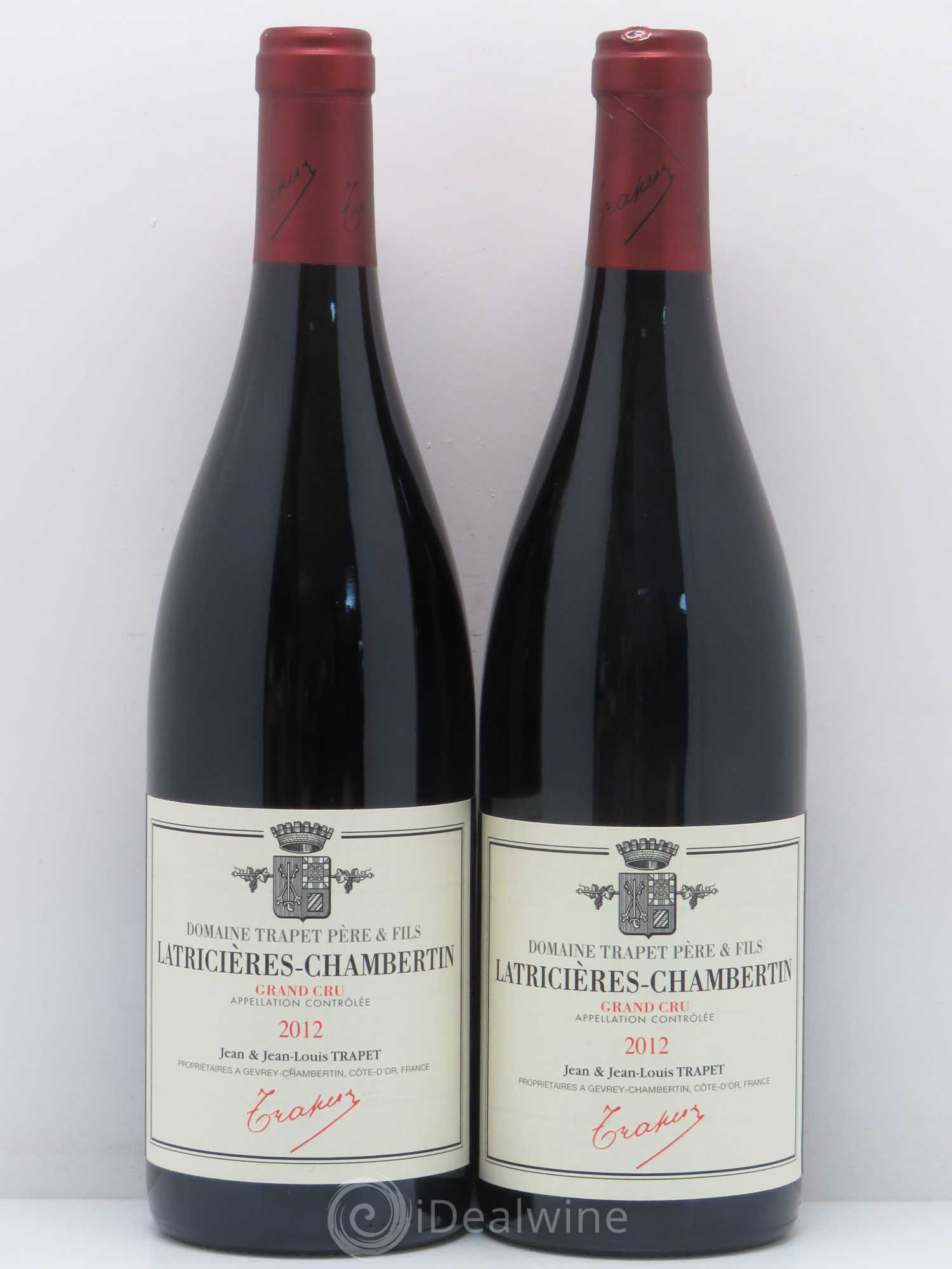 Latricières-Chambertin Grand Cru Domaine Trapet 2012 - Lot de 2 bouteilles - 0
