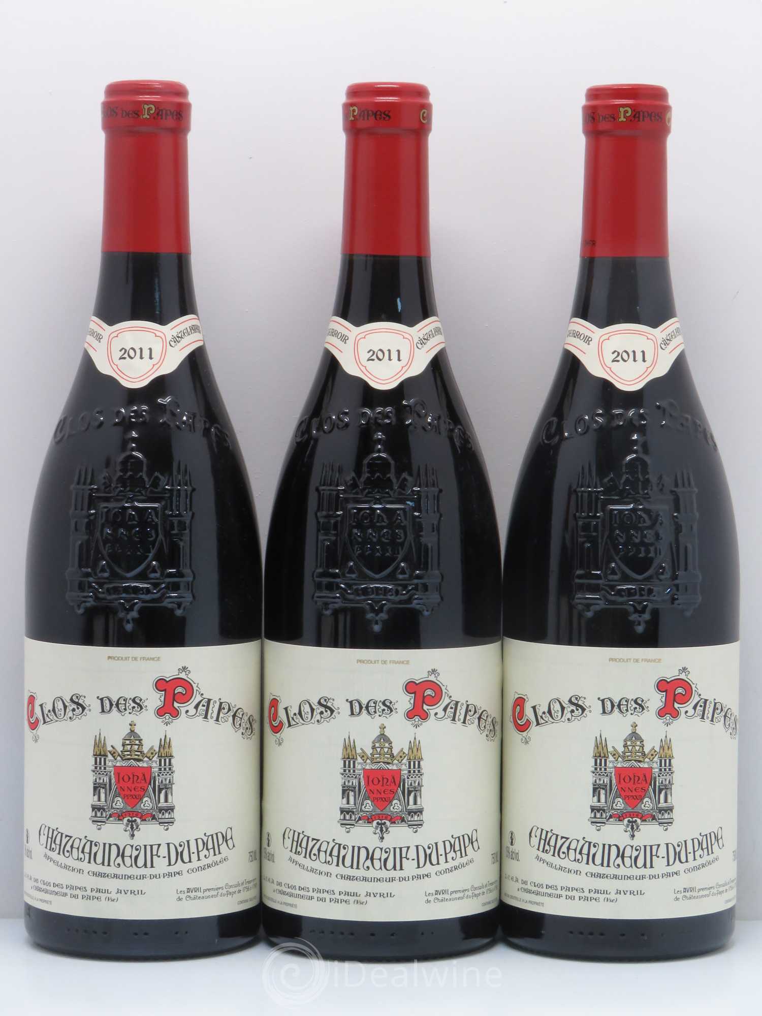 Châteauneuf-du-Pape Clos des Papes - Paul Avril 2011 - Lot de 6 bouteilles - 1