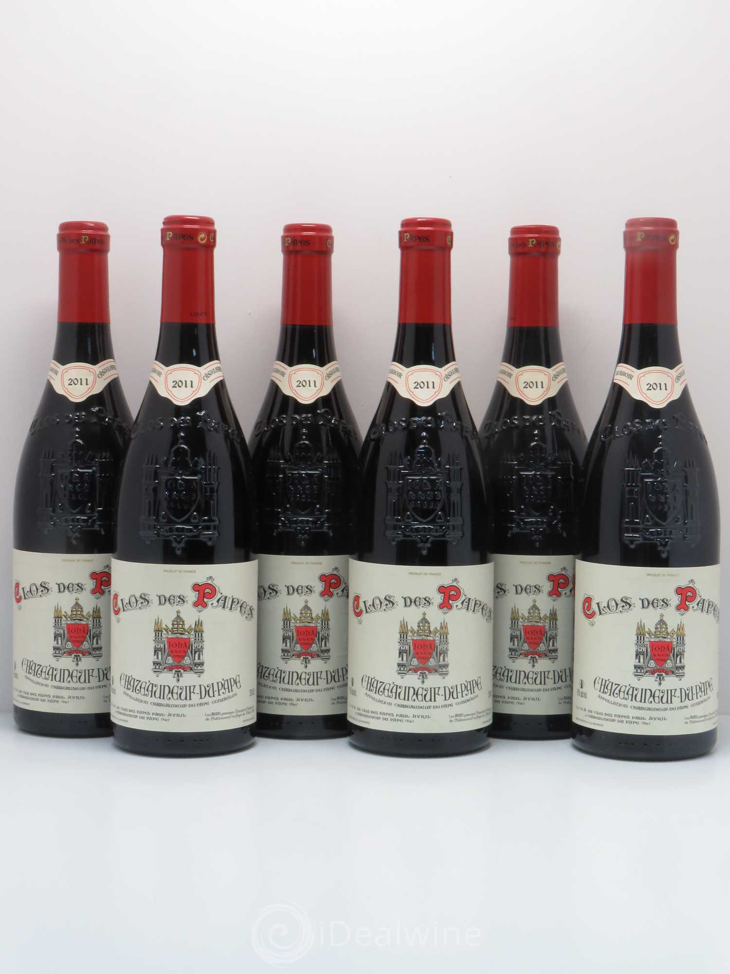 Châteauneuf-du-Pape Clos des Papes - Paul Avril 2011 - Lot de 6 bouteilles - 0
