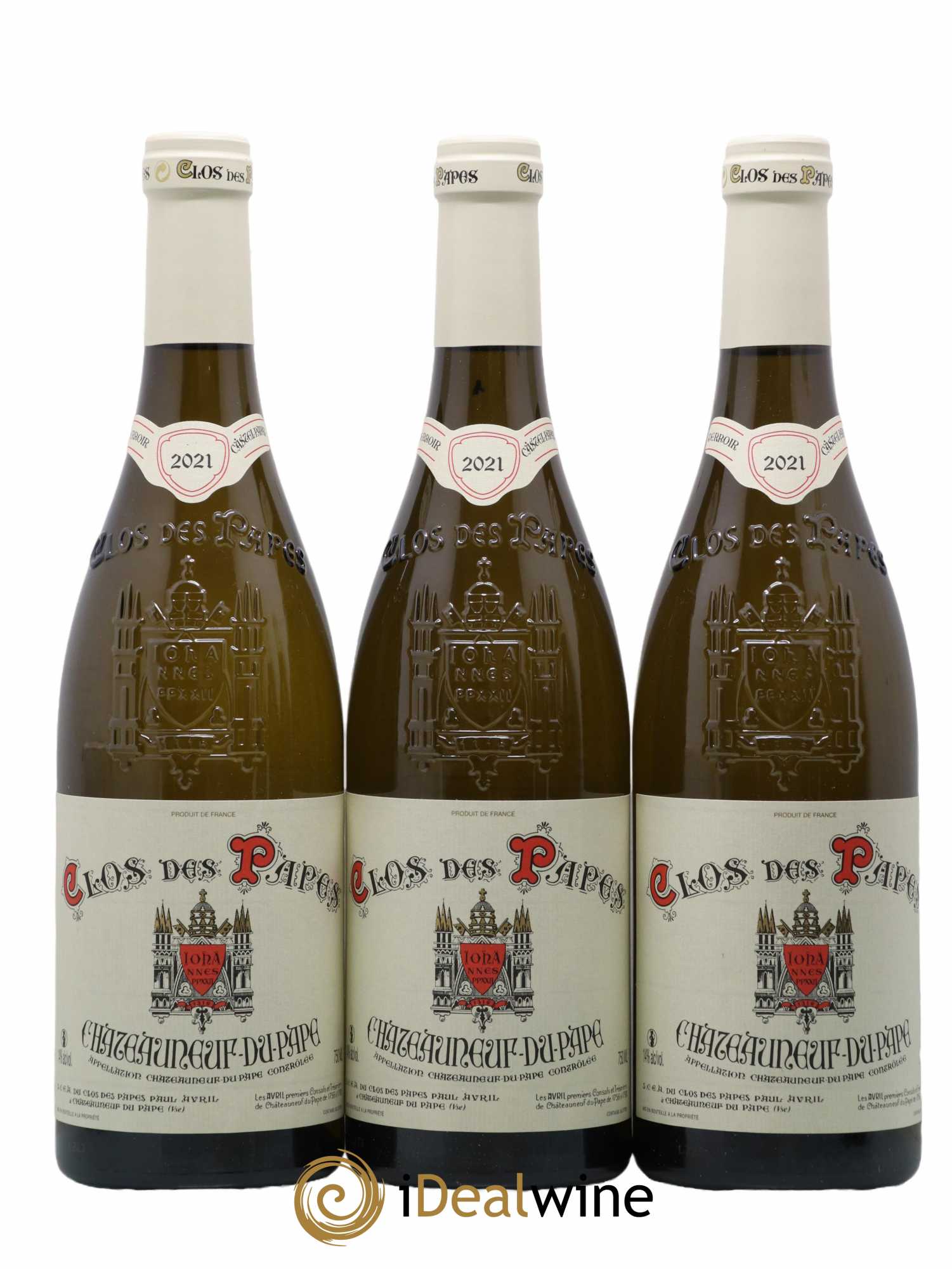 Châteauneuf-du-Pape Clos des Papes - Paul Avril 2021 - Lot de 6 bouteilles - 1