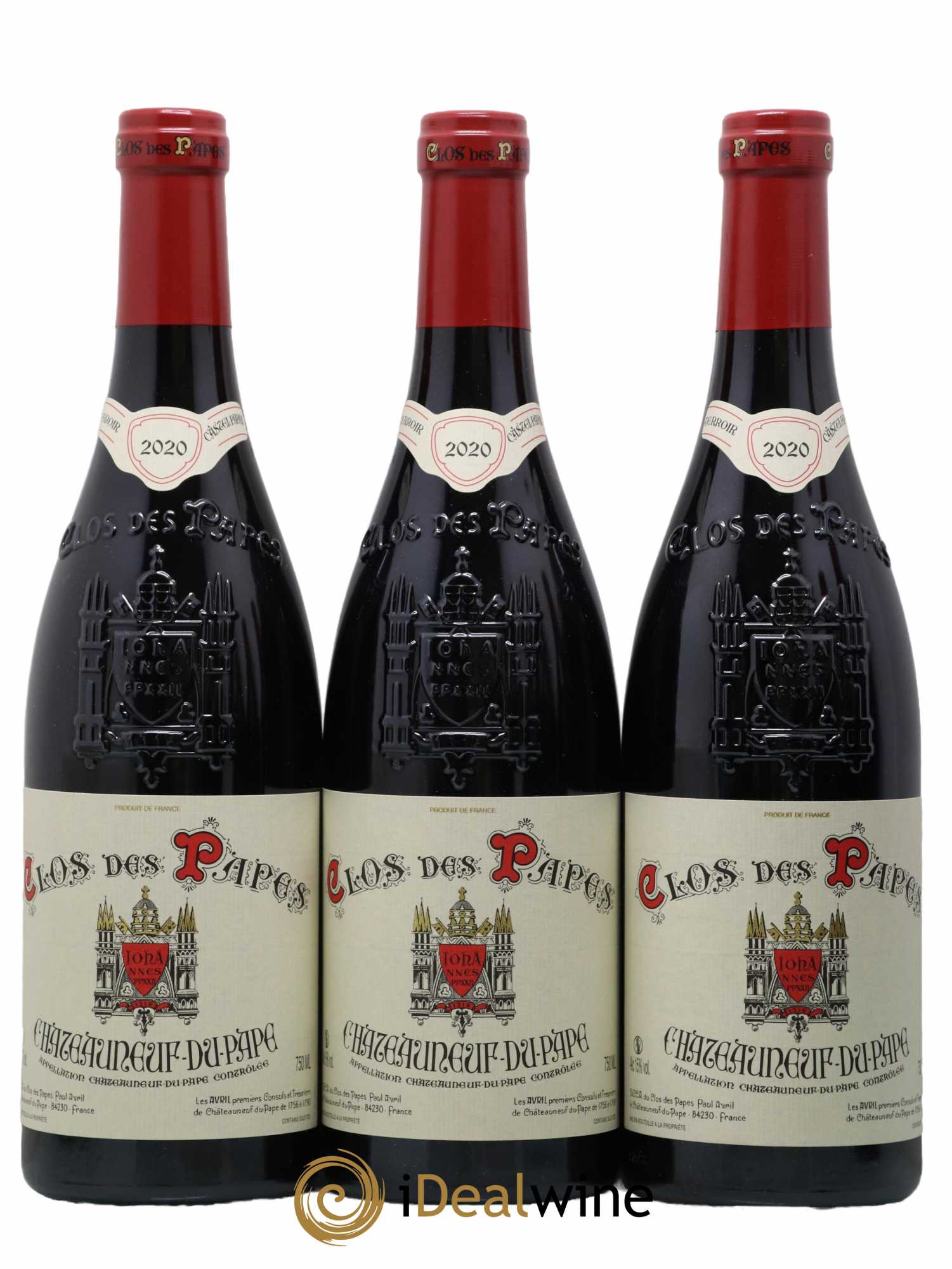 Châteauneuf-du-Pape Clos des Papes - Paul Avril 2020 - Lot de 6 bouteilles - 2