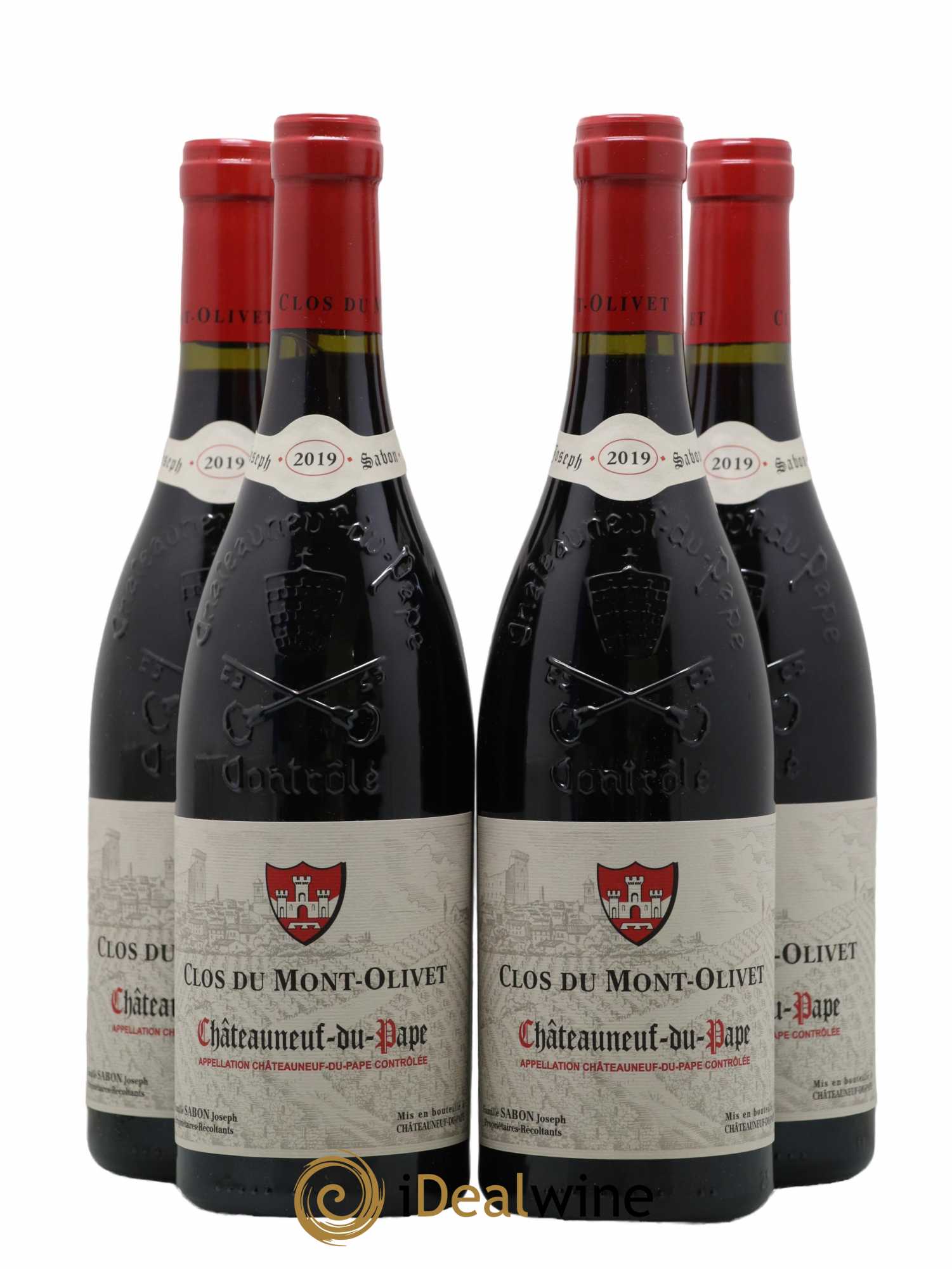 Châteauneuf-du-Pape Clos du Mont-Olivet 2019 - Lot de 4 bouteilles - 0