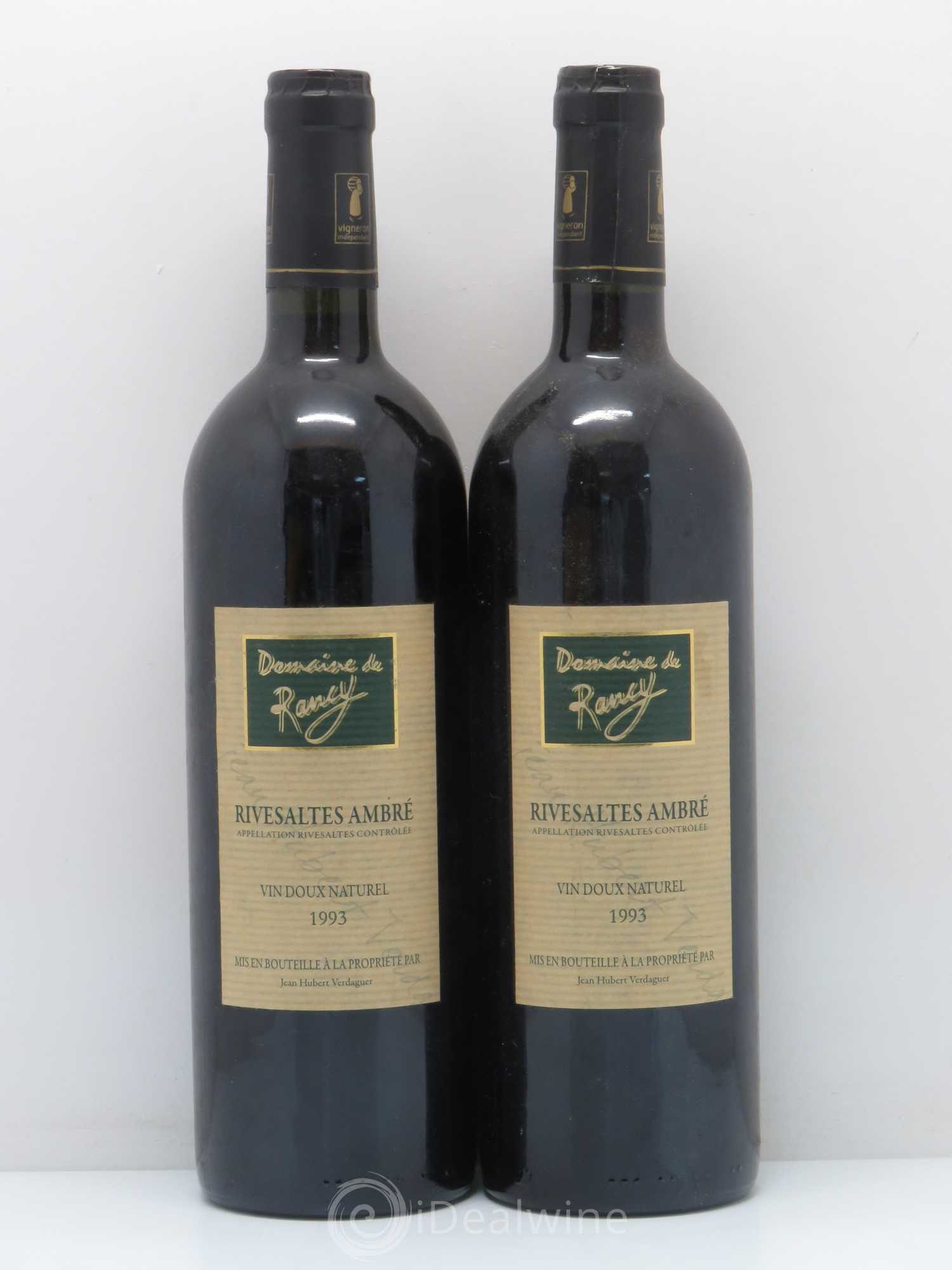 Rivesaltes Domaine de Rancy 1993 - Posten von 2 Flaschen - 0