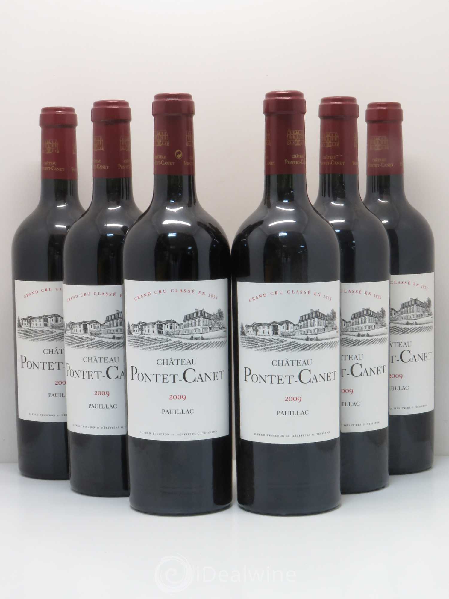 Château Pontet Canet 5ème Grand Cru Classé 2009 - Lot de 6 bouteilles - 0