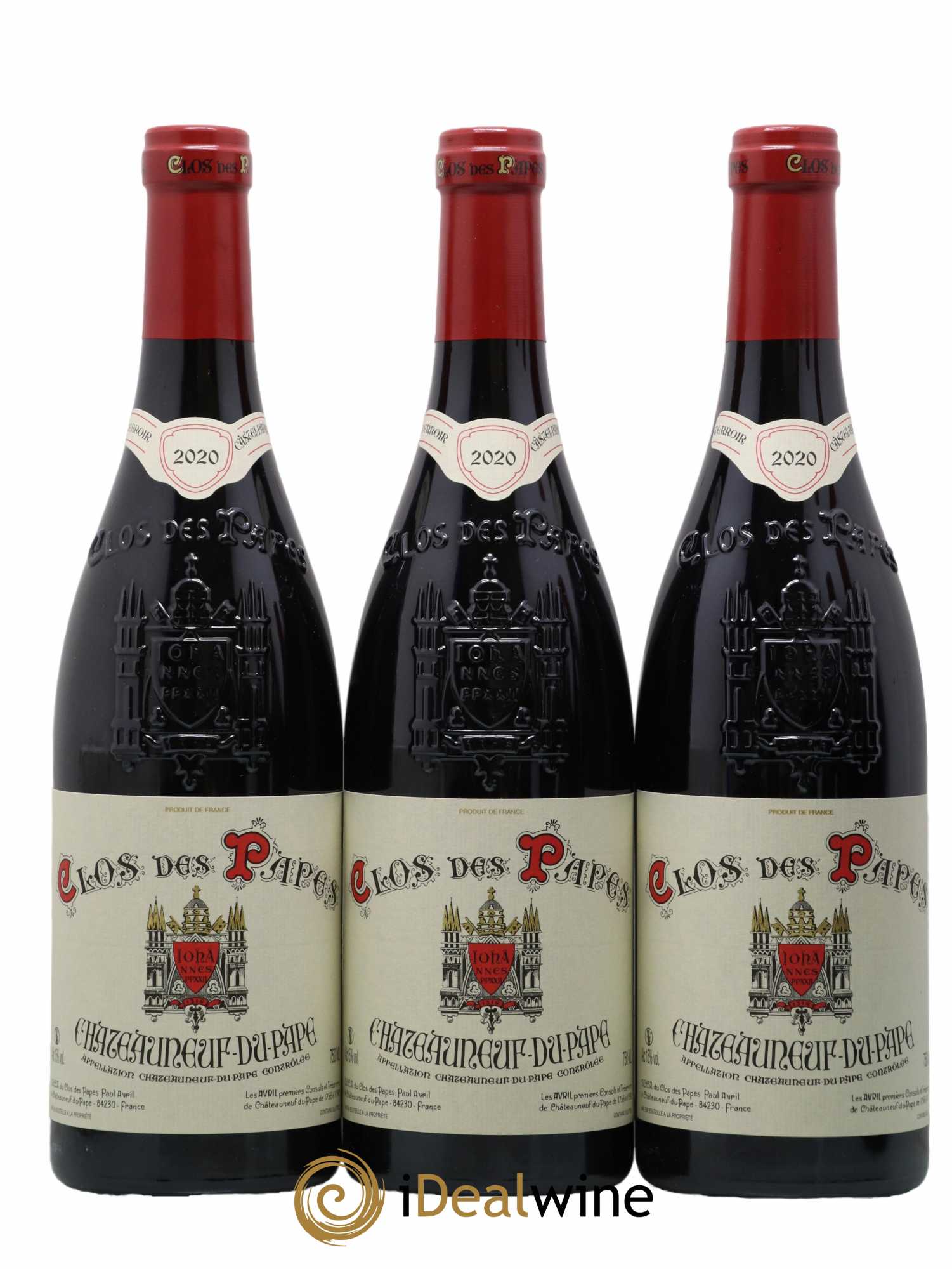 Châteauneuf-du-Pape Clos des Papes - Paul Avril 2020 - Lot of 6 bottles - 1