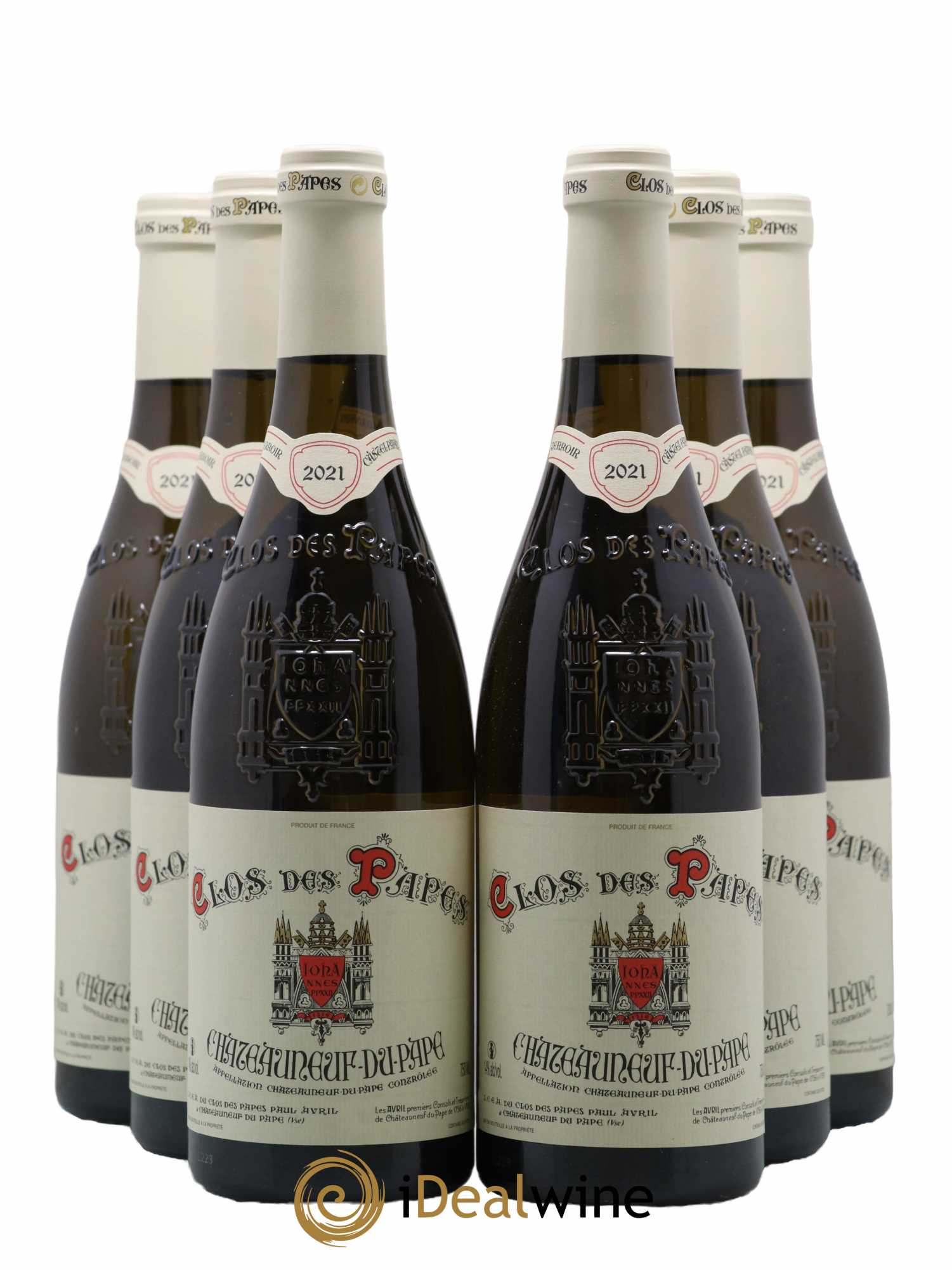 Châteauneuf-du-Pape Clos des Papes - Paul Avril 2021 - Lot de 6 bouteilles - 0