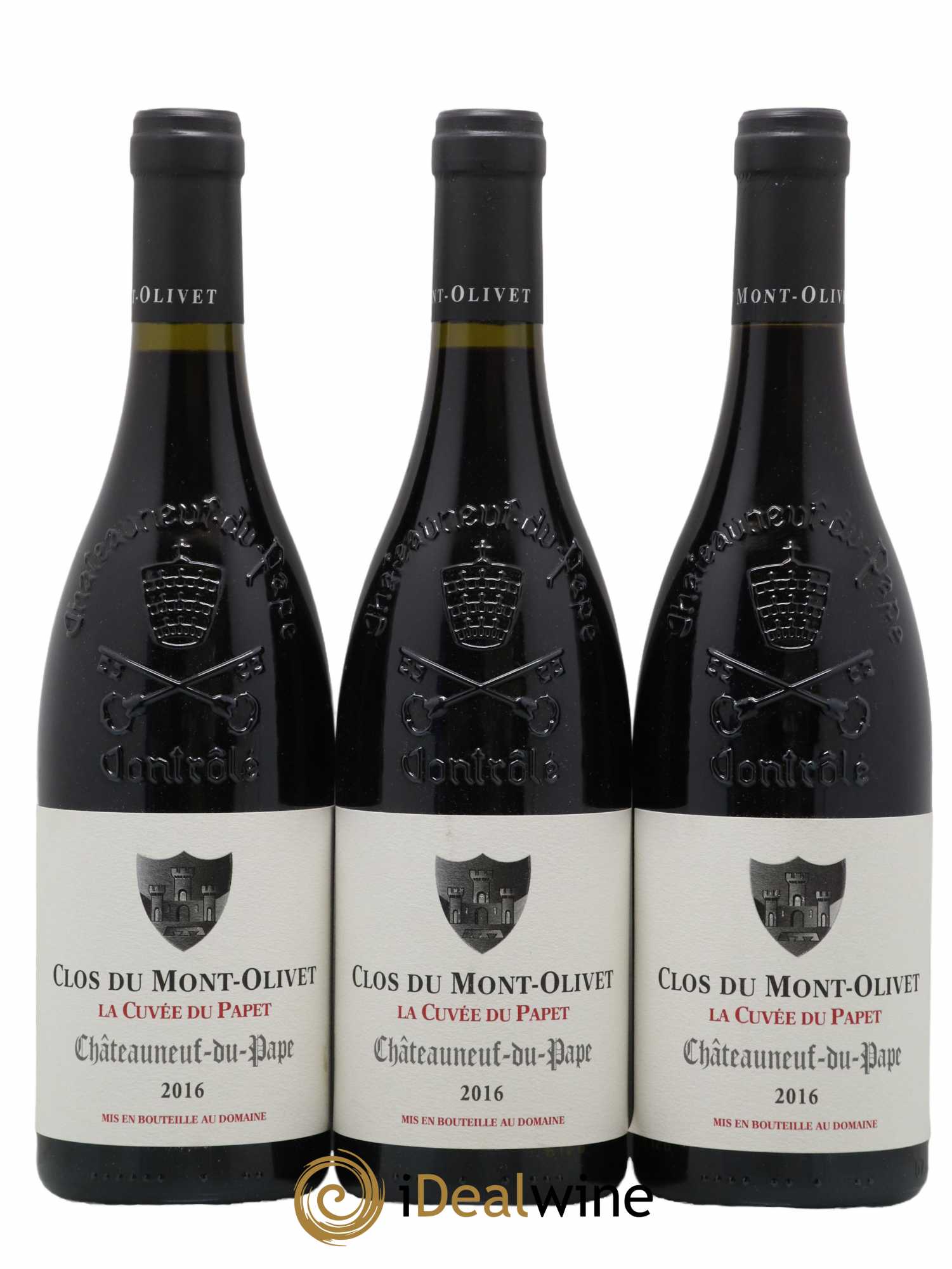 Châteauneuf-du-Pape Cuvée du Papet Clos du Mont-Olivet 2016 - Lotto di 3 bottiglie - 0