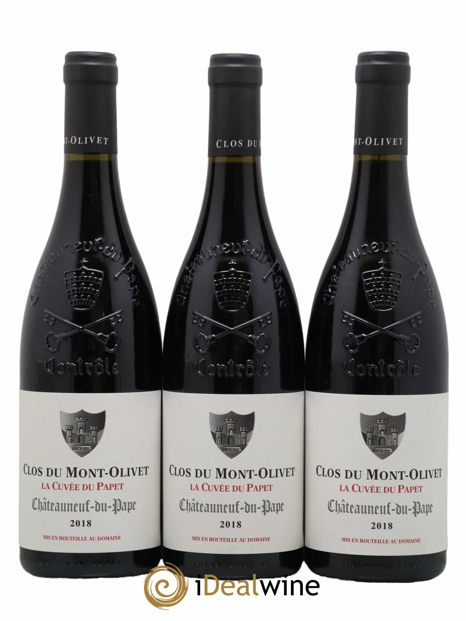 Châteauneuf-du-Pape Cuvée du Papet Clos du Mont-Olivet 2018 - Lot de 3 bouteilles - 0