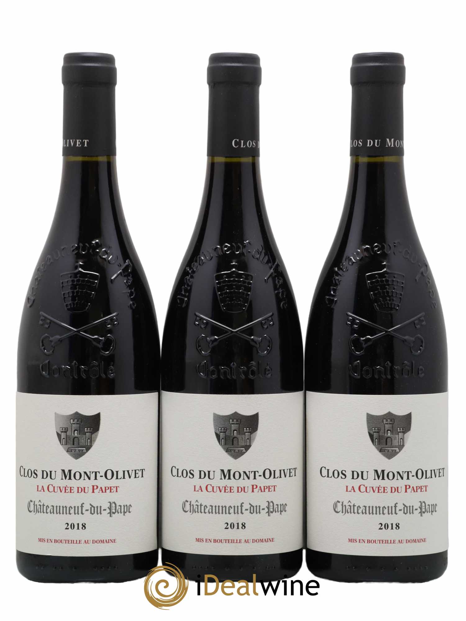 Châteauneuf-du-Pape Cuvée du Papet Clos du Mont-Olivet 2018 - Lot de 3 bouteilles - 0