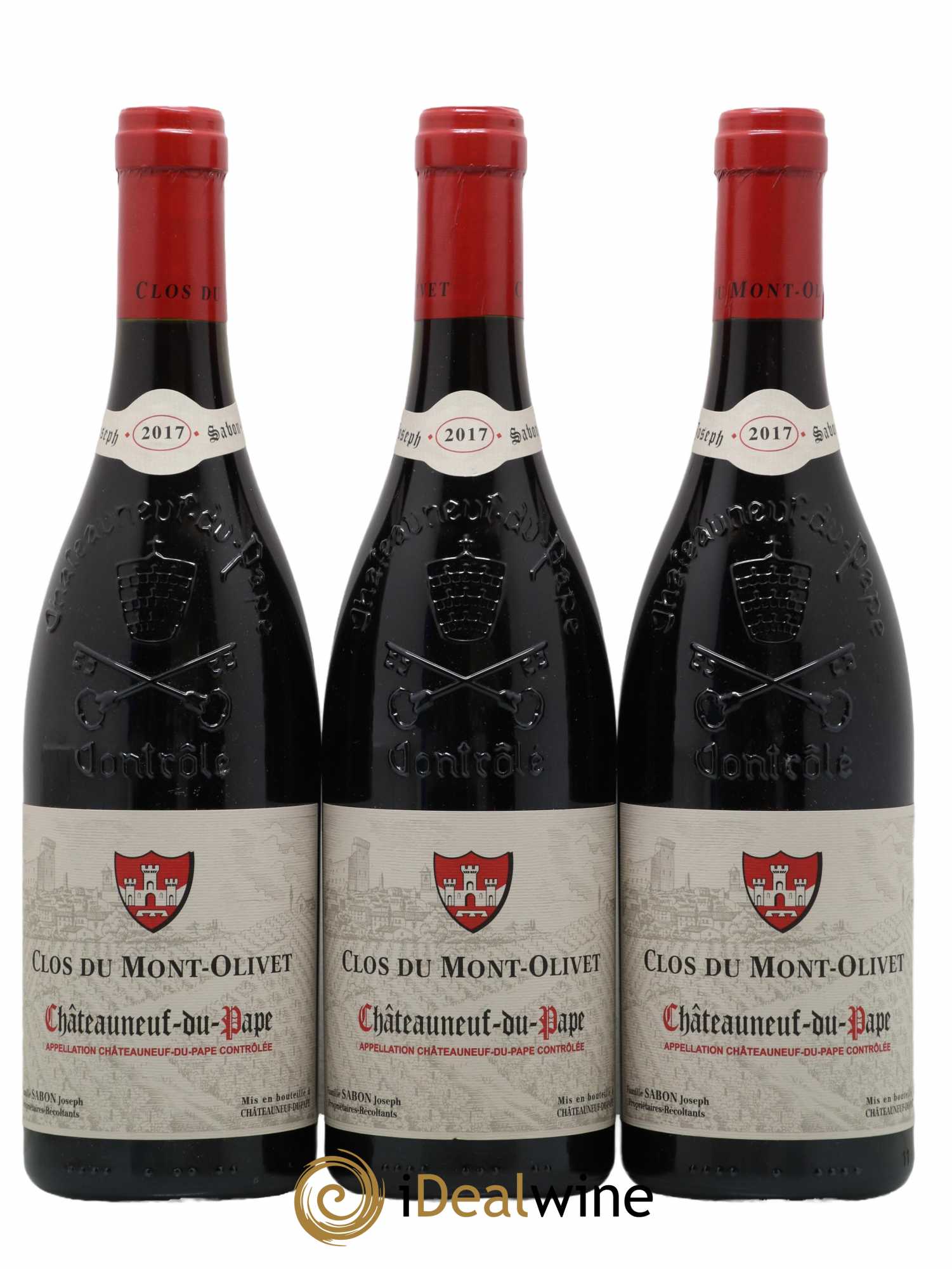 Châteauneuf-du-Pape Clos du Mont-Olivet 2017 - Lot de 3 bouteilles - 0