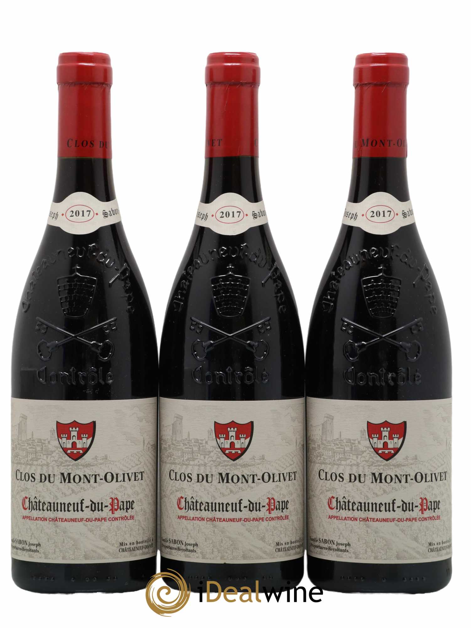 Châteauneuf-du-Pape Clos du Mont-Olivet 2017 - Lot de 3 bouteilles - 0