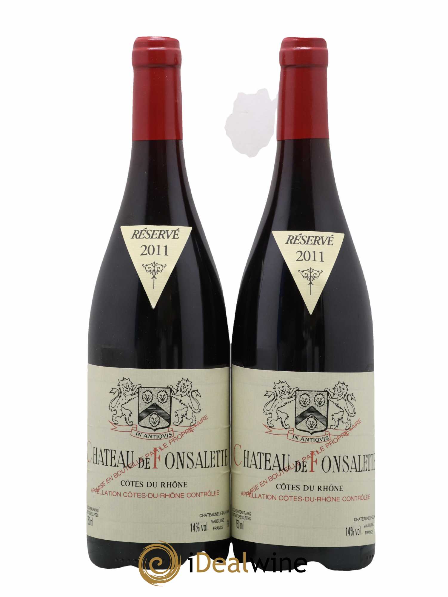 Côtes-du-Rhône Château de Fonsalette Emmanuel Reynaud 2011 - Lot de 2 bouteilles - 0