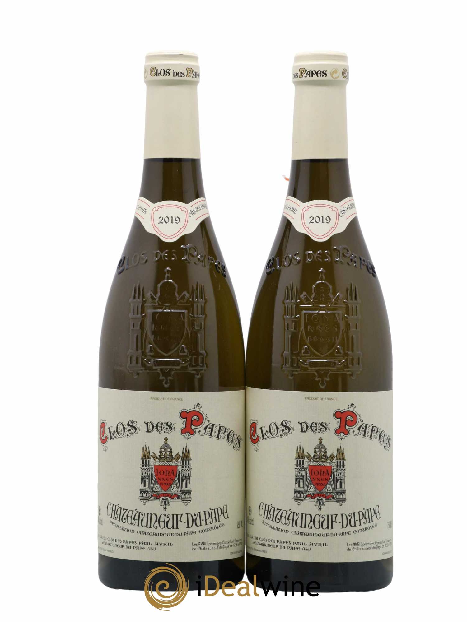 Châteauneuf-du-Pape Clos des Papes - Paul Avril 2019 - Lotto di 2 bottiglie - 0