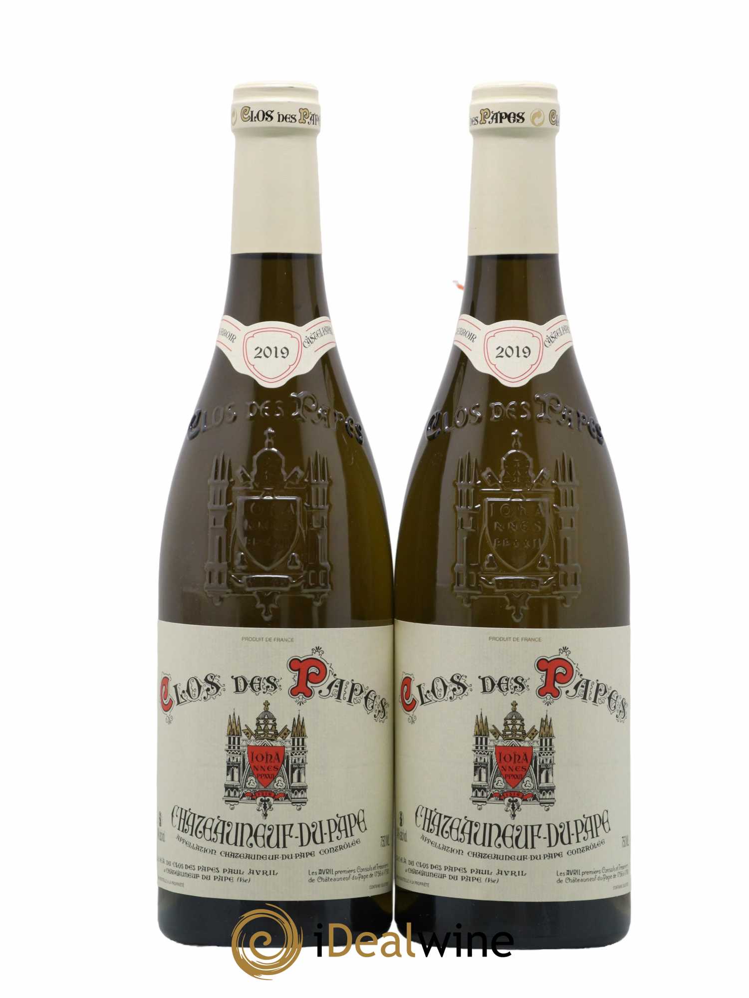 Châteauneuf-du-Pape Clos des Papes - Paul Avril 2019 - Lot de 2 bouteilles - 0