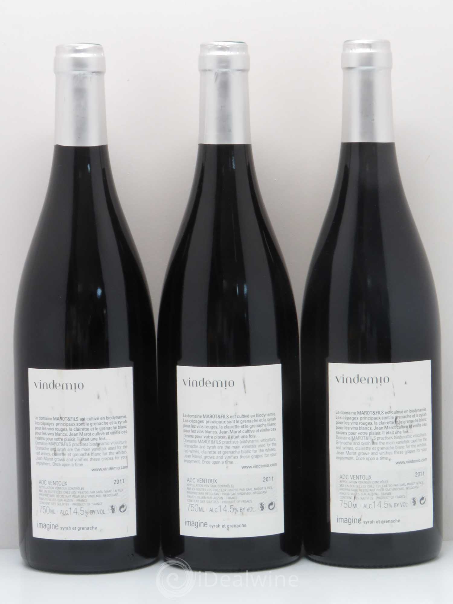 Divers AOP Ventoux Imagine Domaine Vindemio 2011 - Posten von 3 Flaschen - 1