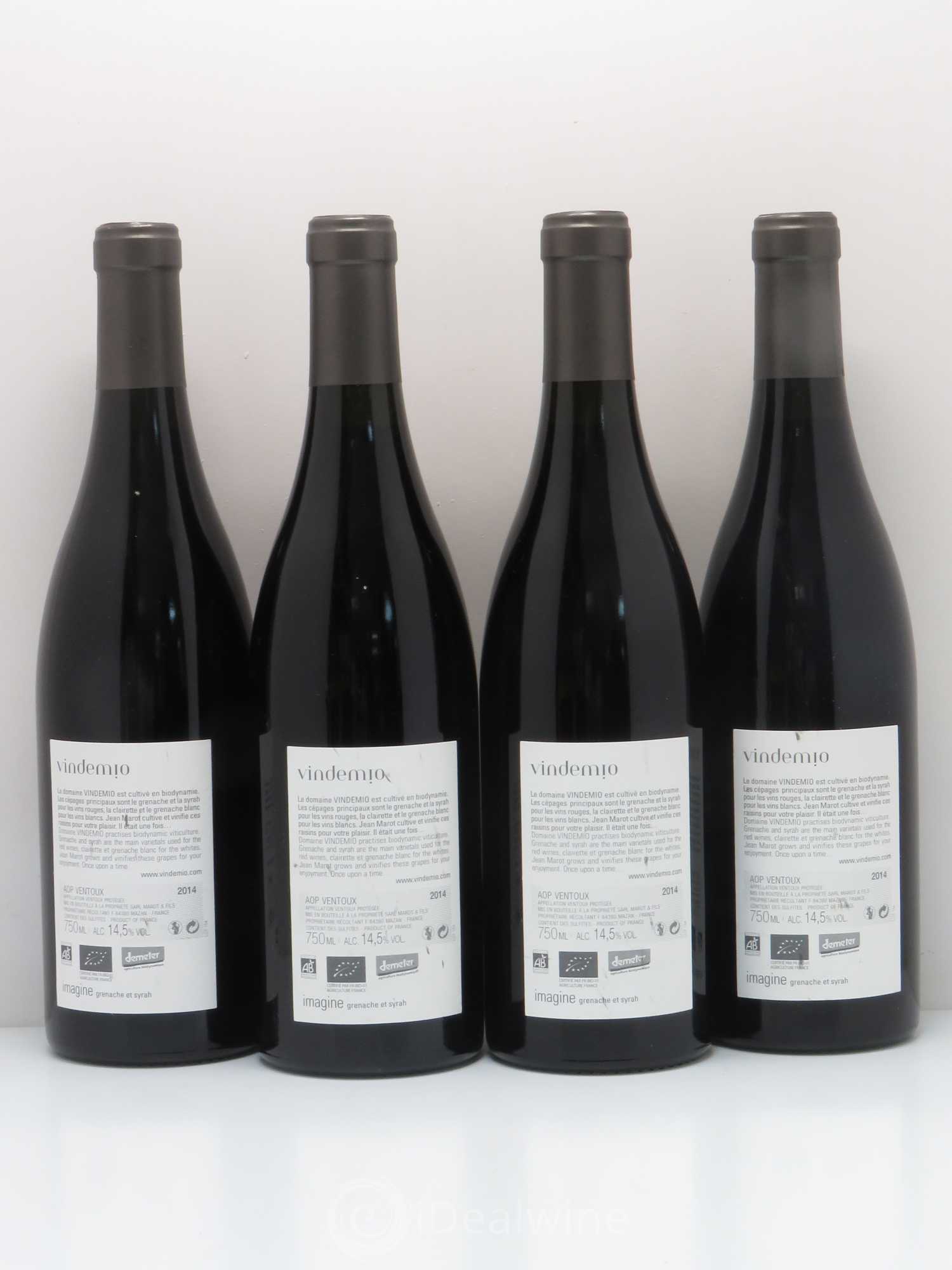 Divers AOP Ventoux Imagine Domaine Vindemio 2014 - Lotto di 4 bottiglie - 1