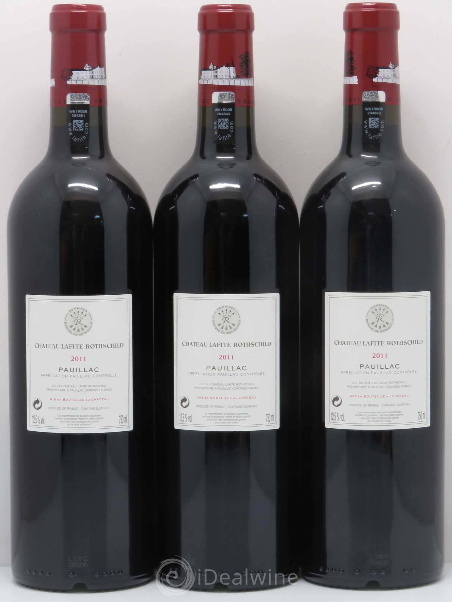 Château Lafite Rothschild 1er Grand Cru Classé 2011 - Lot de 3 bouteilles - 1