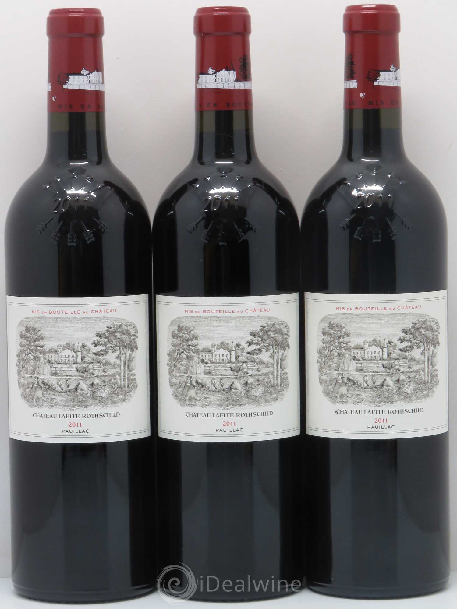 Château Lafite Rothschild 1er Grand Cru Classé 2011 - Lot de 3 bouteilles - 0