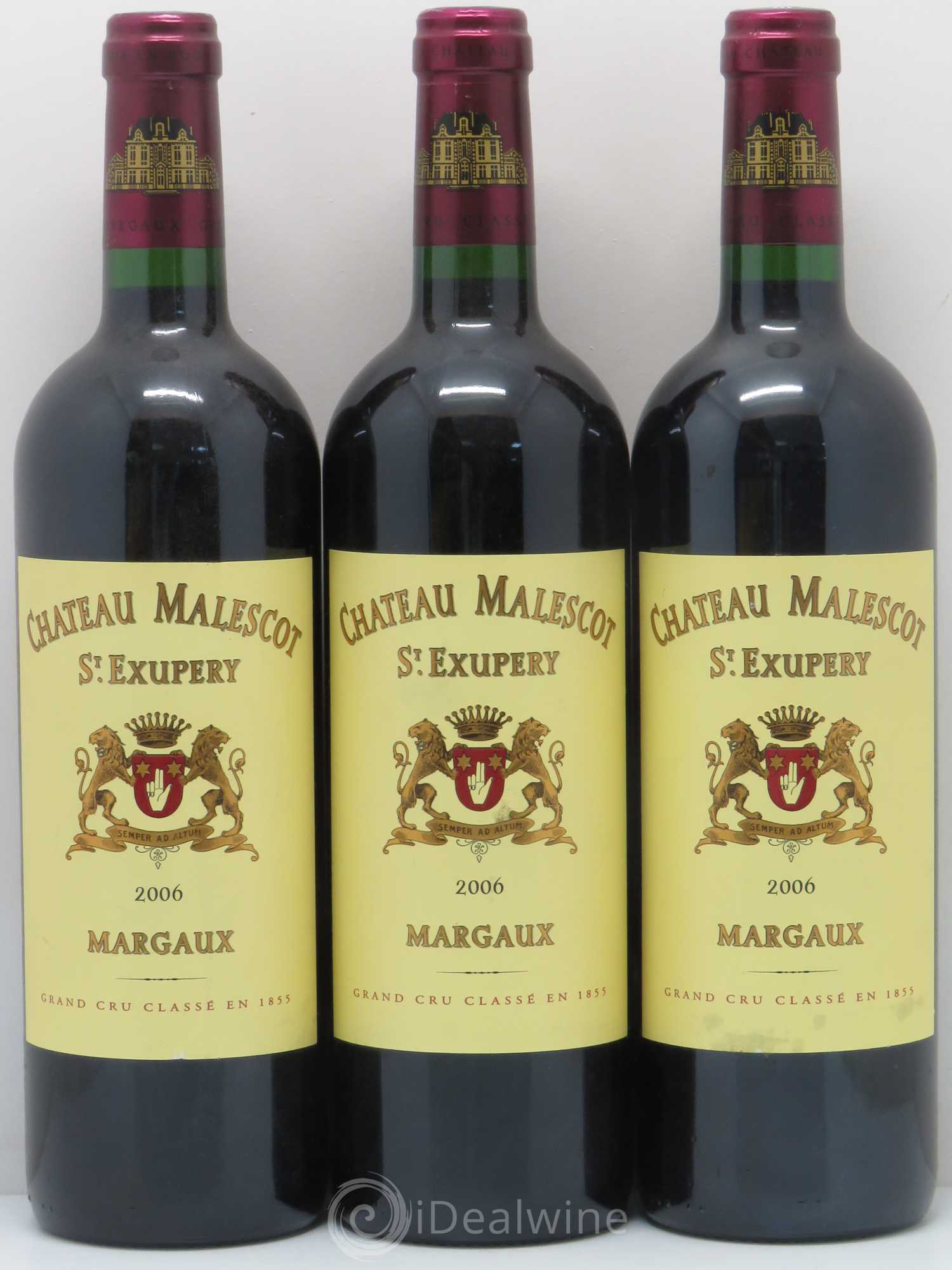 Château Malescot Saint-Exupéry 3ème Grand Cru Classé 2006 - Lot de 3 bouteilles - 0