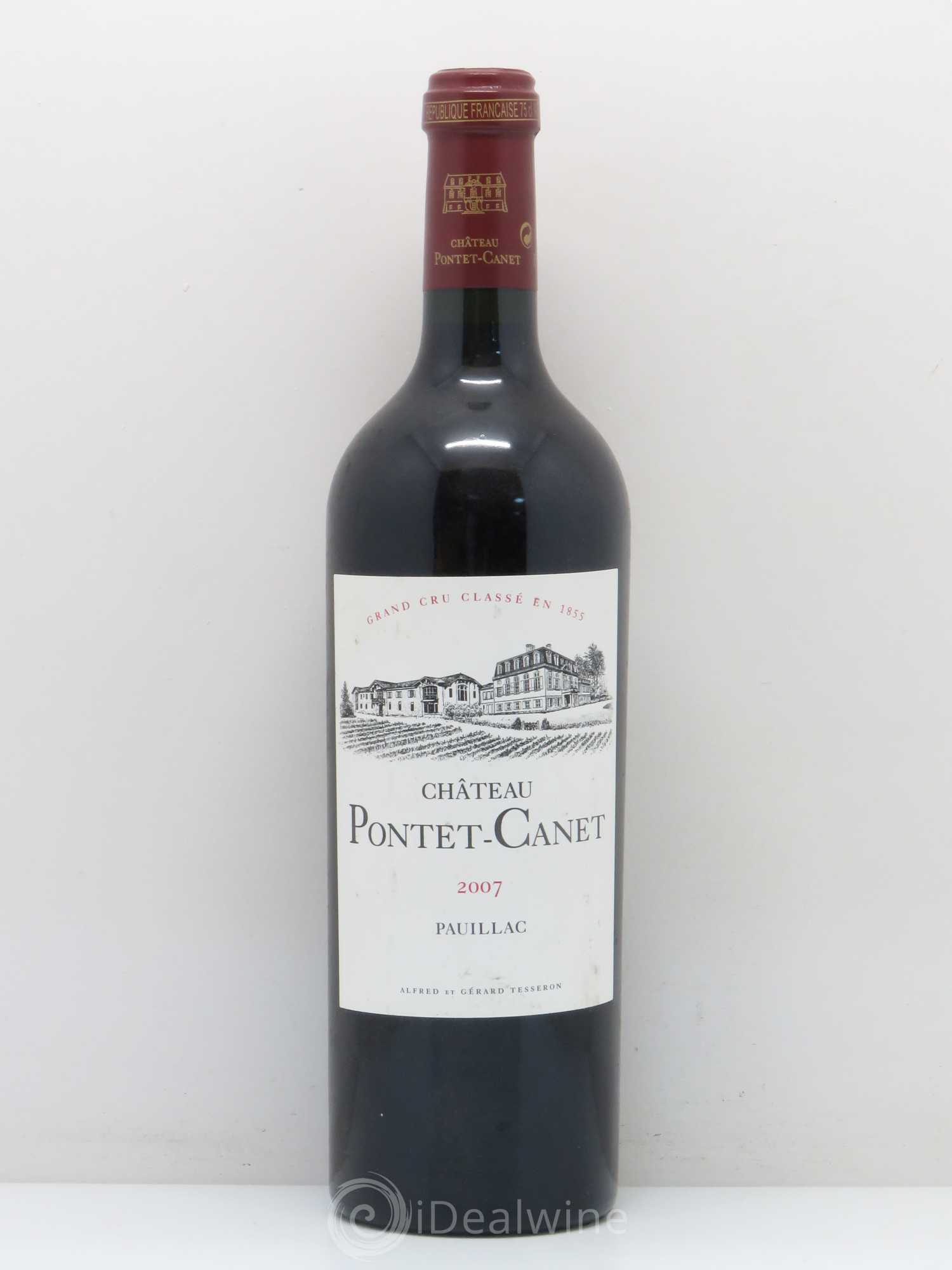 Château Pontet Canet 5ème Grand Cru Classé 2007 - Lot de 1 bouteille - 0