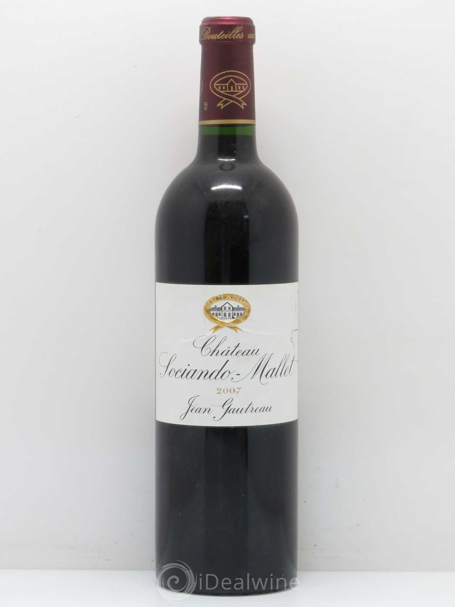 Château Sociando Mallet 2007 - Lot de 1 bouteille - 0