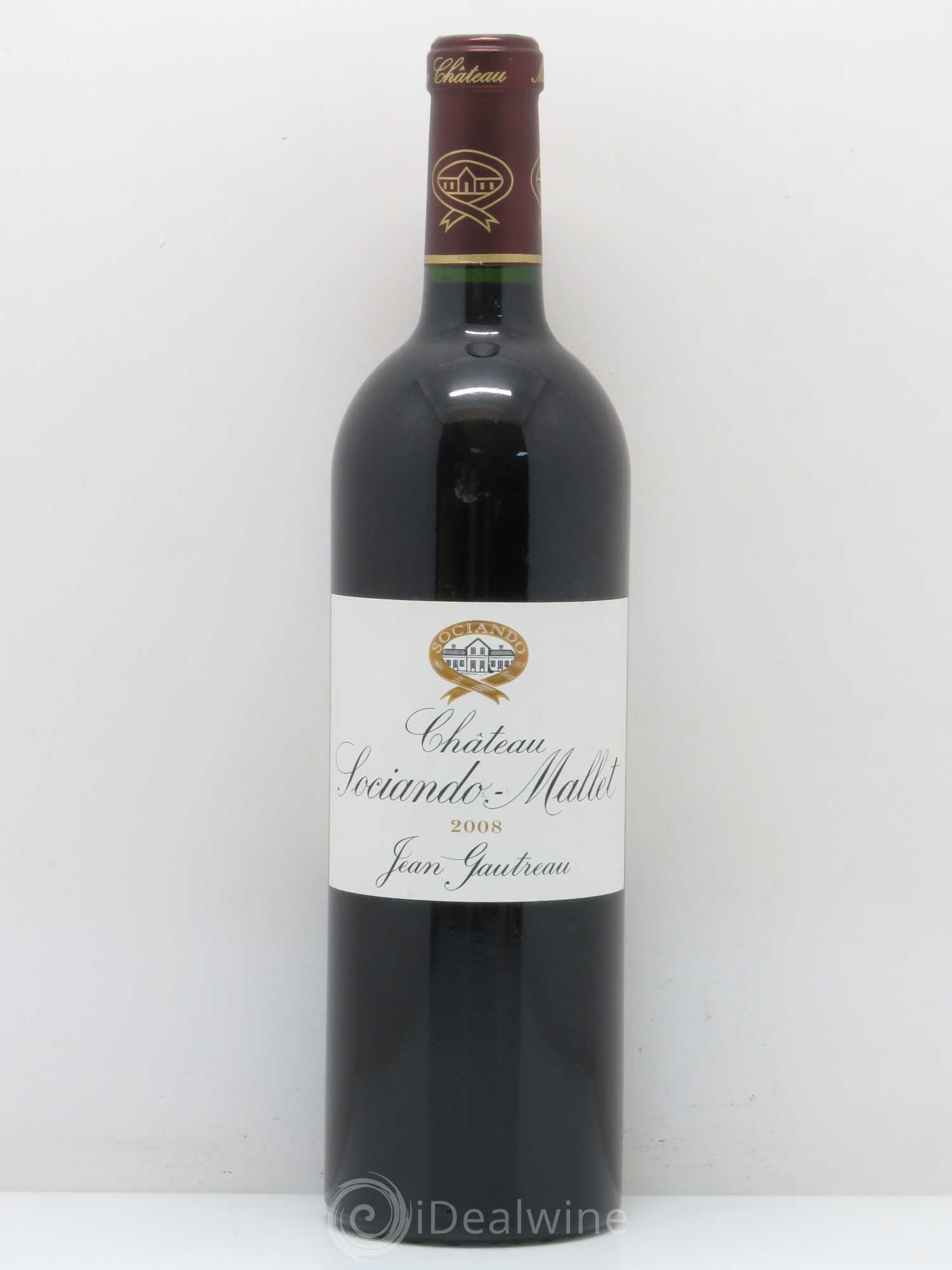 Château Sociando Mallet 2008 - Lot de 1 bouteille - 0