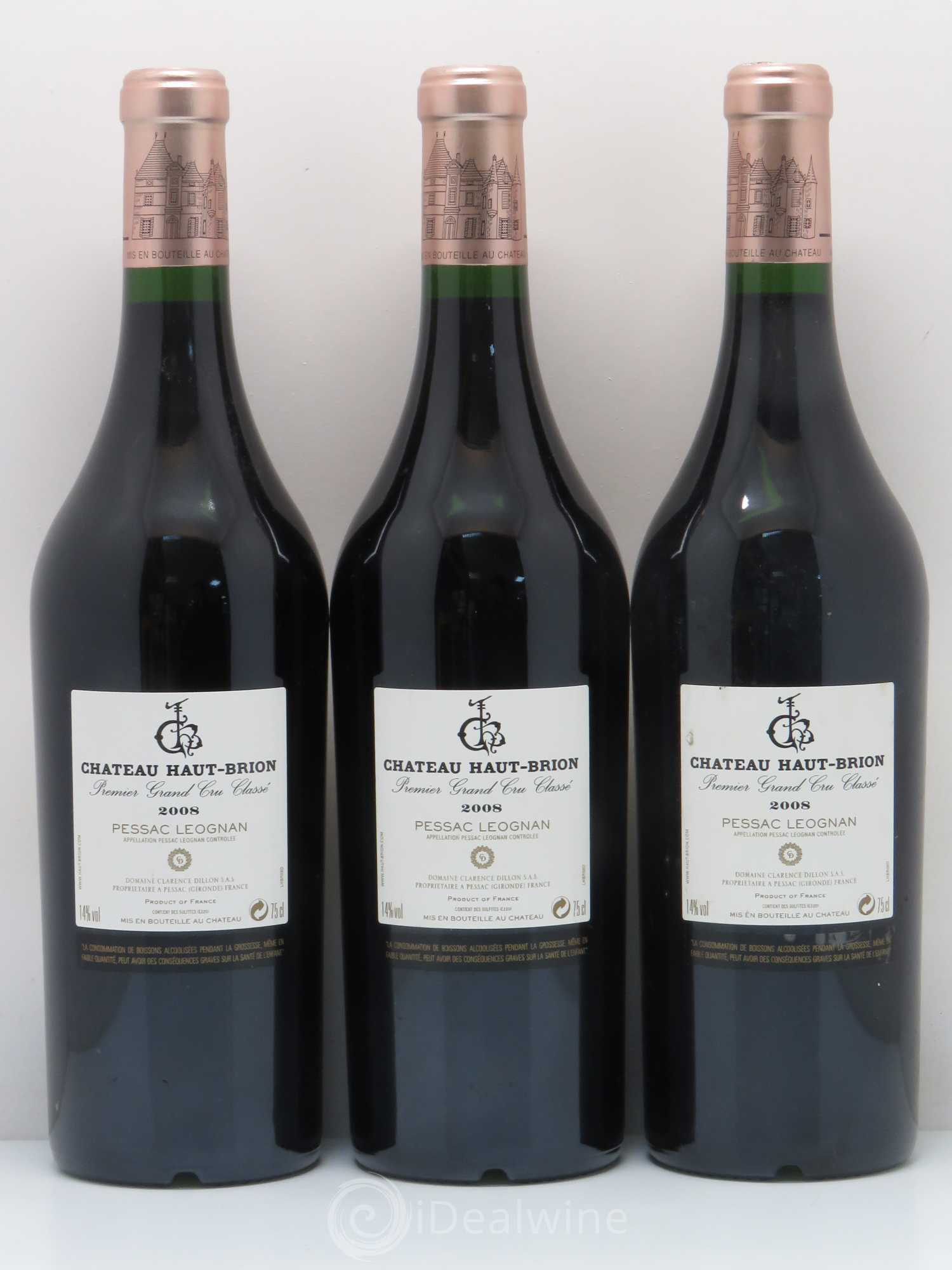 Château Haut Brion 1er Grand Cru Classé 2008 - Lot de 6 bouteilles - 4