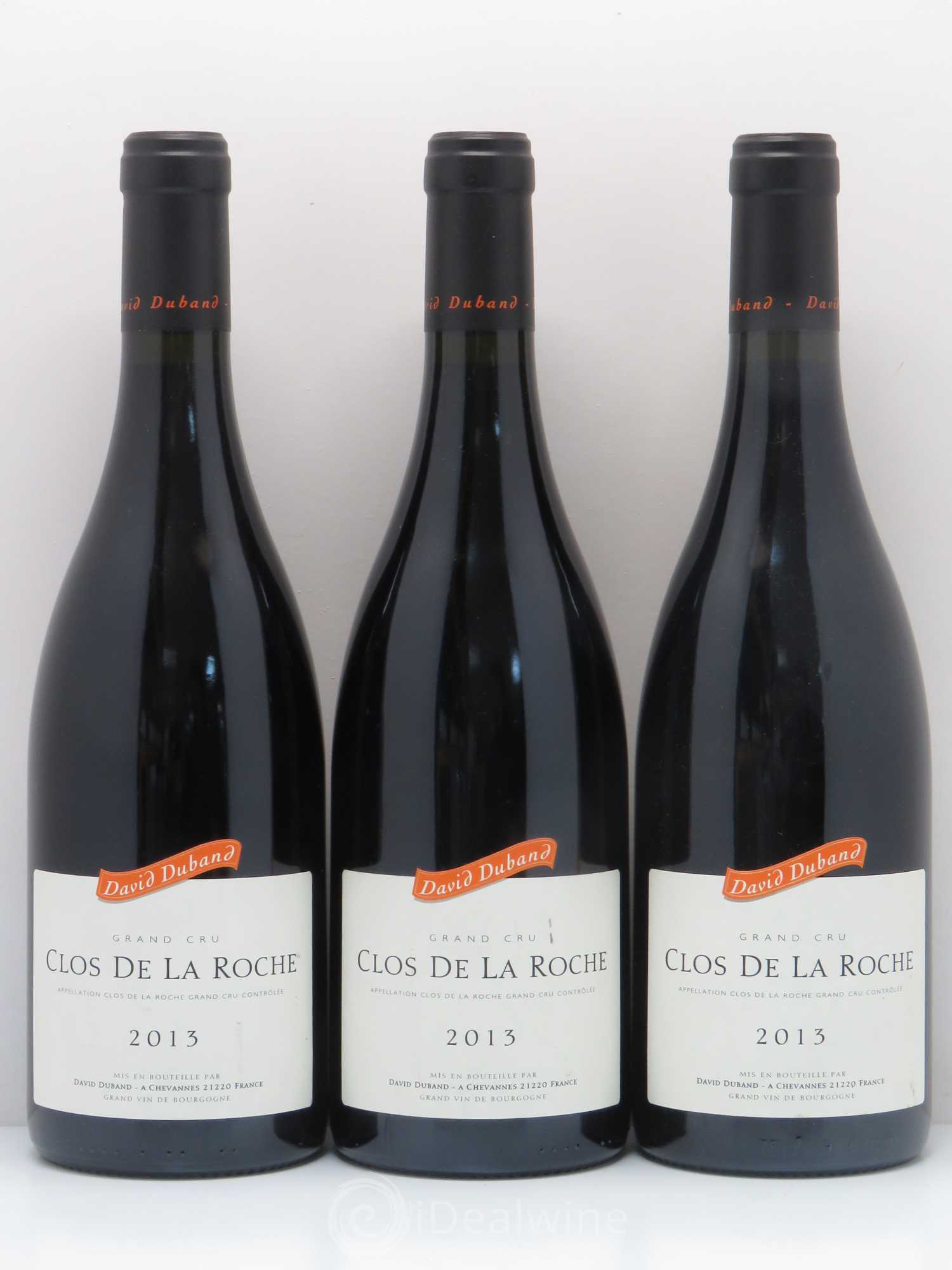 Clos de la Roche Grand Cru Domaine David Duband 2013 - Posten von 3 Flaschen - 0