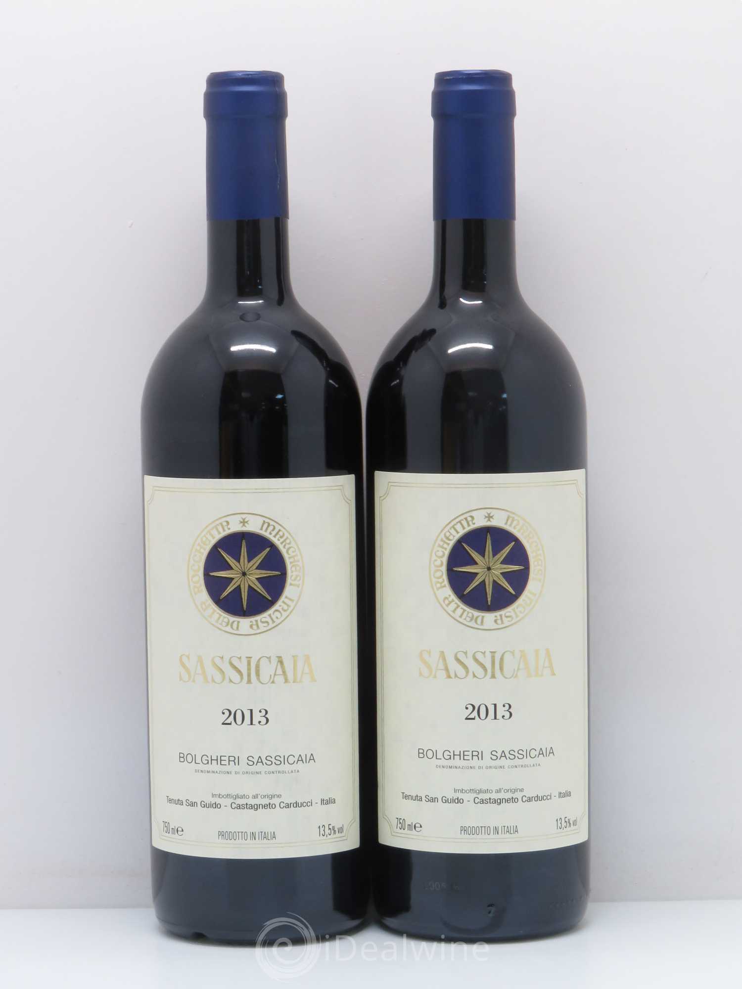 Bolgheri DOC Sassicaia Tenuta San Guido 2013 - Lot de 2 bouteilles - 0
