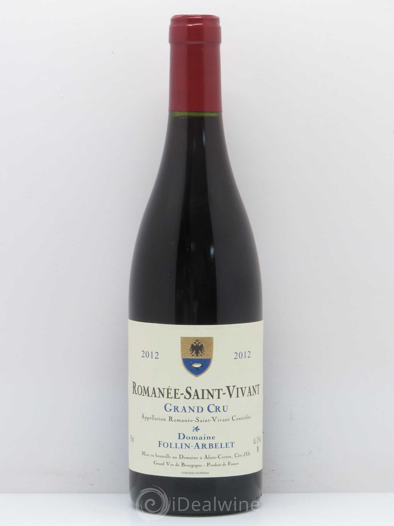 Romanée-Saint-Vivant Grand Cru Follin-Arbelet 2012 - Lot de 1 bouteille - 0