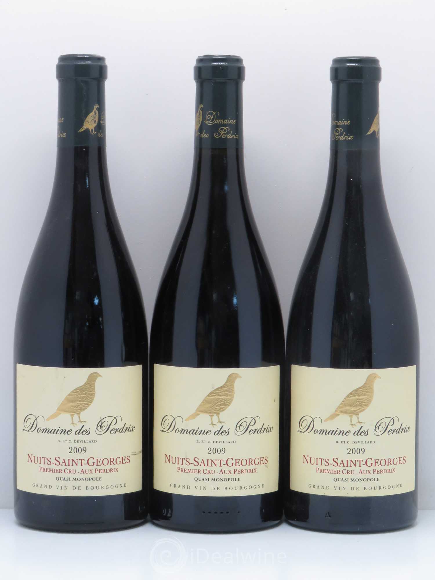 Nuits-Saint-Georges 1er Cru Aux Perdrix Perdrix (Domaine des) 2009 - Lot de 6 bouteilles - 1