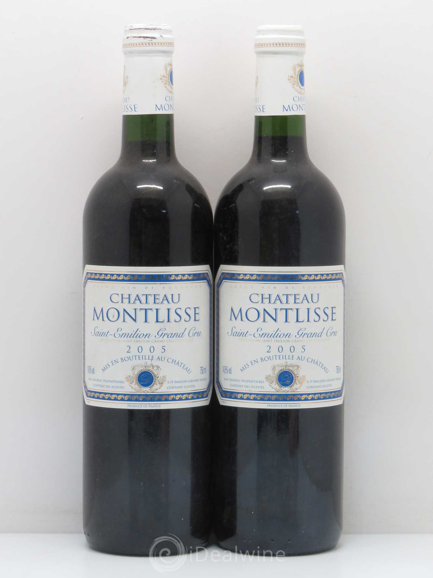 Saint-Émilion Grand Cru Chateau Montlisse 2005 - Lot de 5 bouteilles - 2