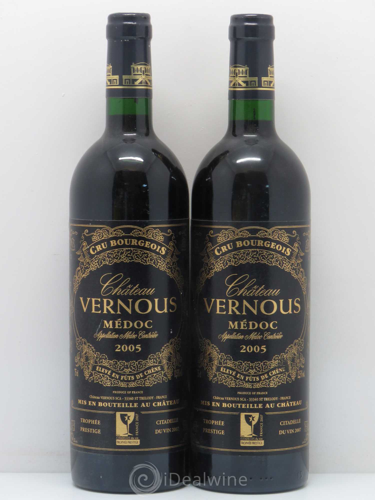 Château Vernous Cru Bourgeois Médoc 2005 - Lot de 5 bouteilles - 2