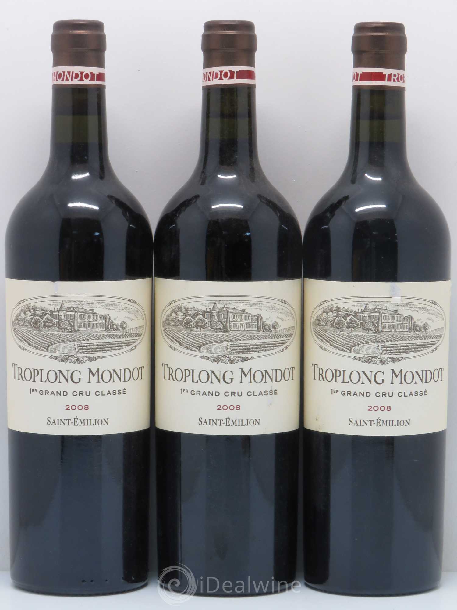 Château Troplong Mondot 1er Grand Cru Classé B 2008 - Lot de 6 bouteilles - 2