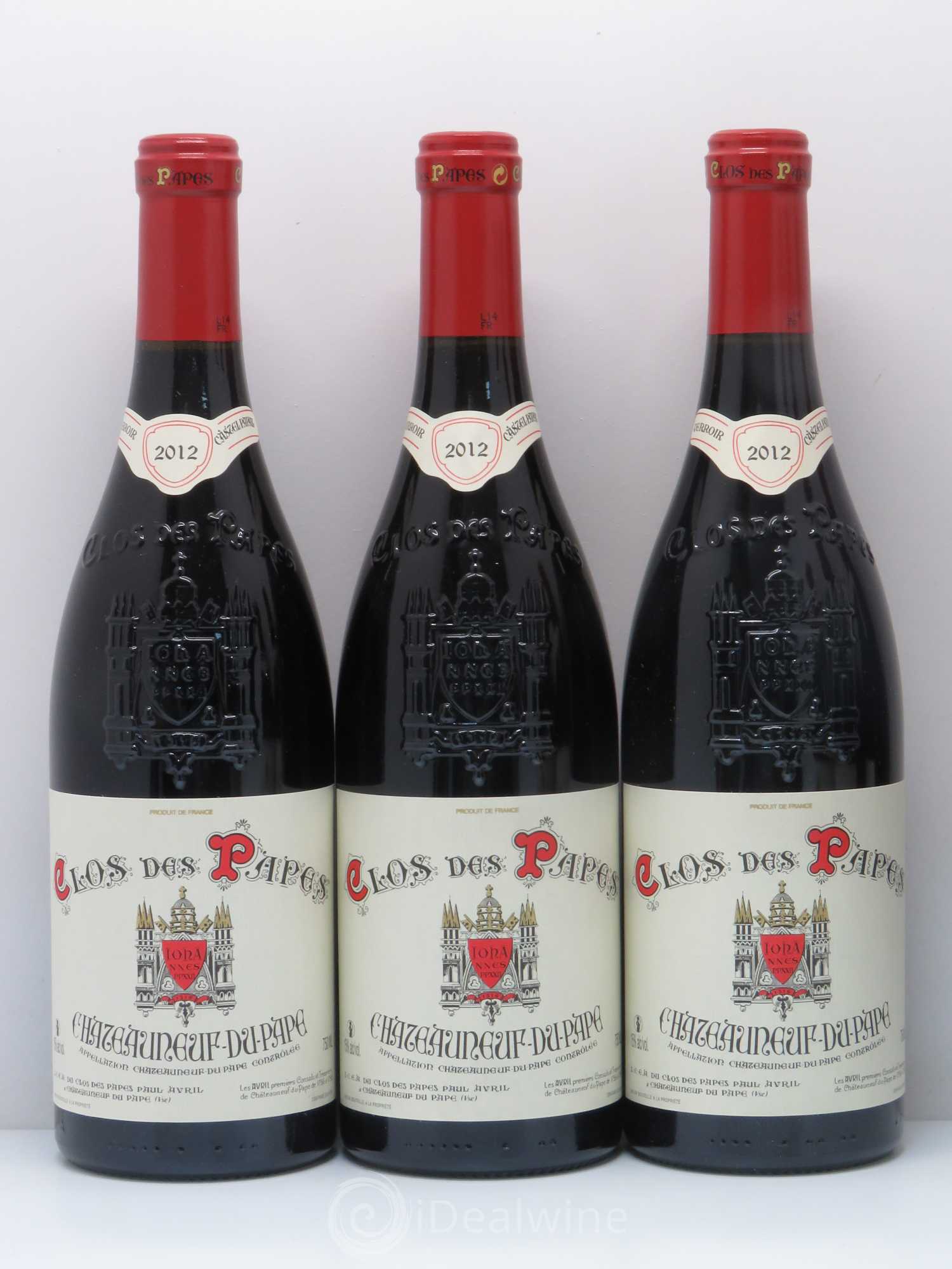 Châteauneuf-du-Pape Clos des Papes - Paul Avril 2012 - Lot de 6 bouteilles - 1