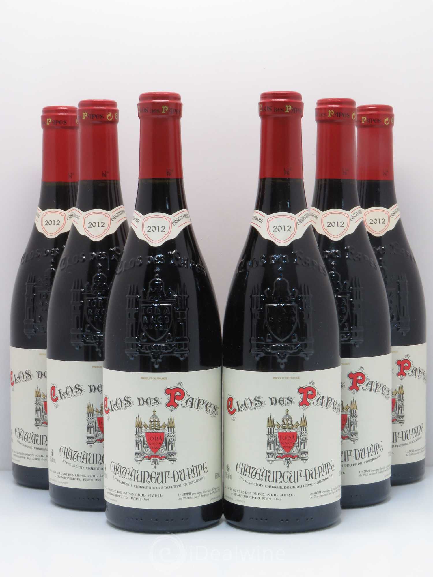 Châteauneuf-du-Pape Clos des Papes - Paul Avril 2012 - Lot de 6 bouteilles - 0
