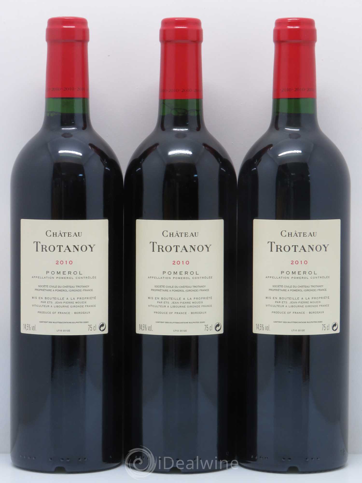 Château Trotanoy 2010 - Lot de 3 bouteilles - 1