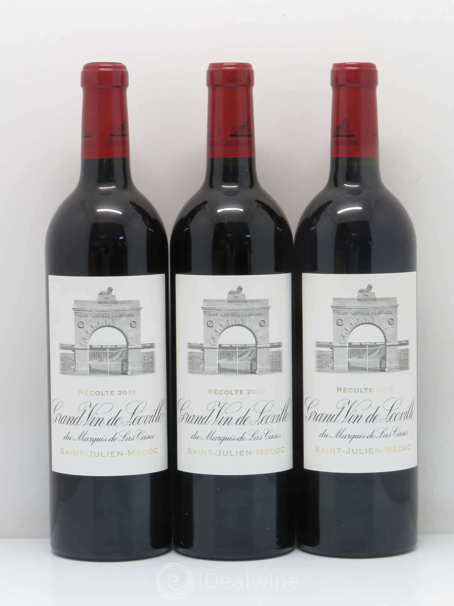 Château Léoville Las Cases 2ème Grand Cru Classé 2015 - Lot de 3 bouteilles - 0