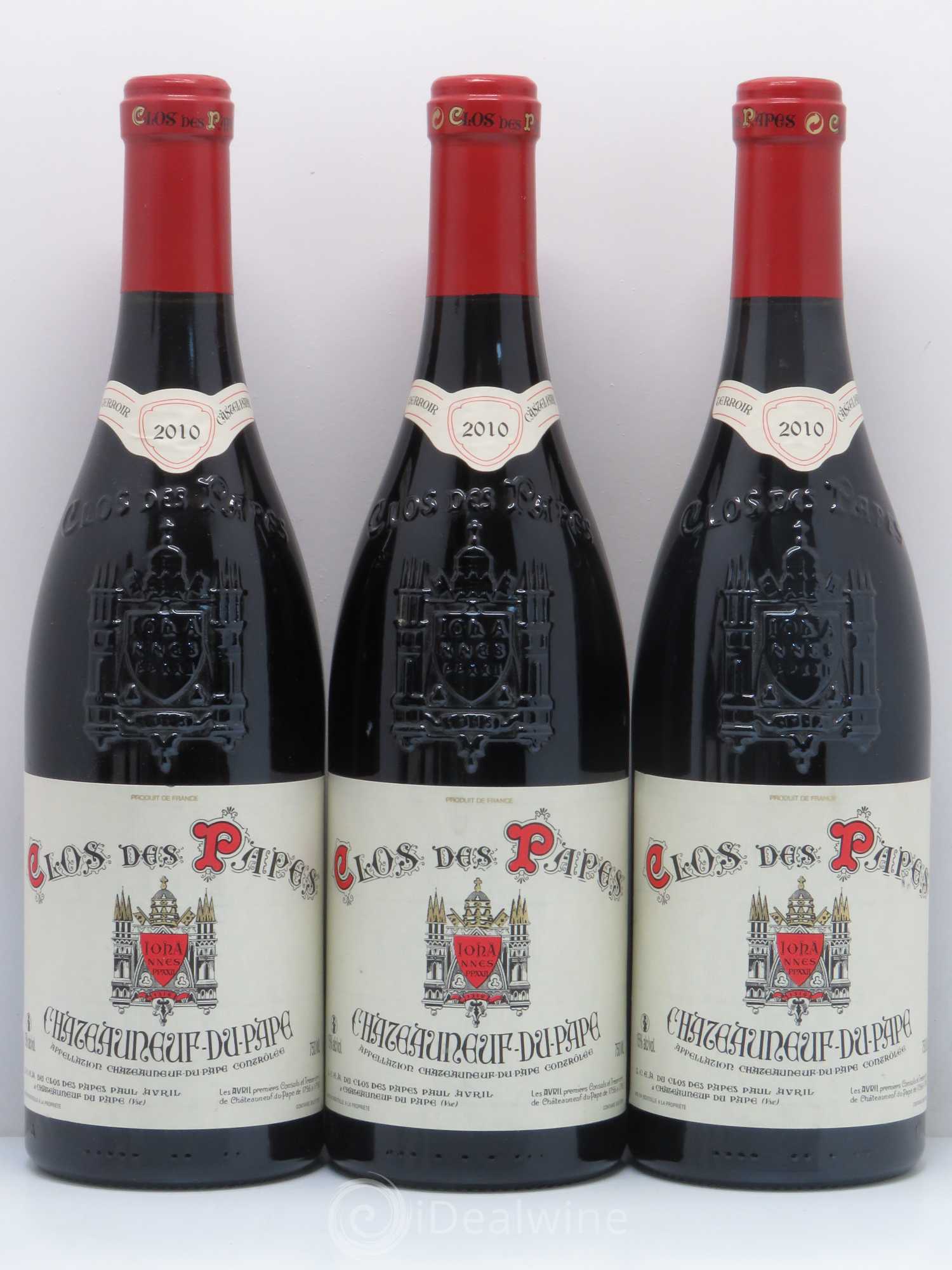 Châteauneuf-du-Pape Clos des Papes - Paul Avril 2010 - Lot de 6 bouteilles - 1