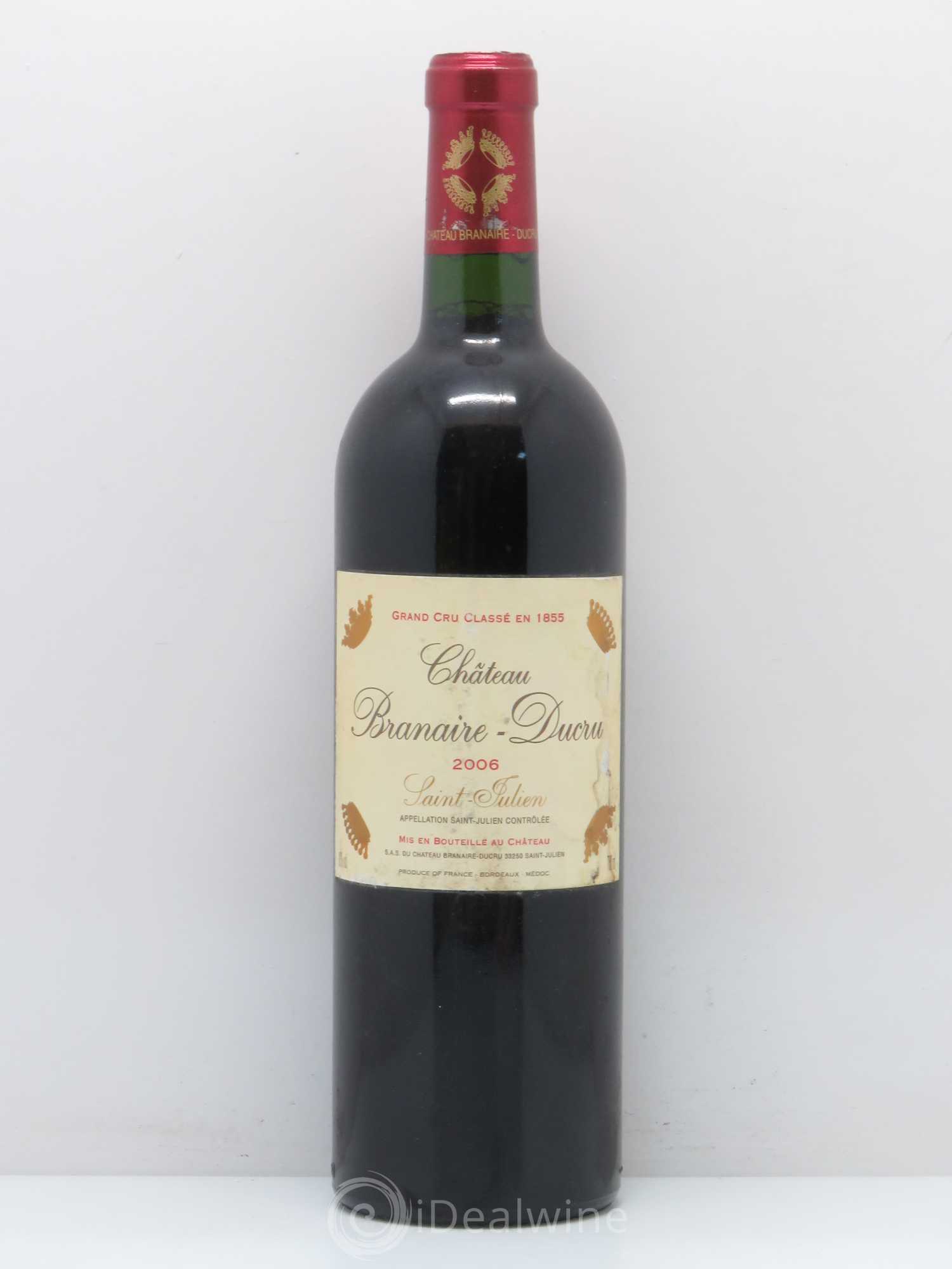 Château Branaire Ducru 4ème Grand Cru Classé 2006 - Lot de 1 bouteille - 0