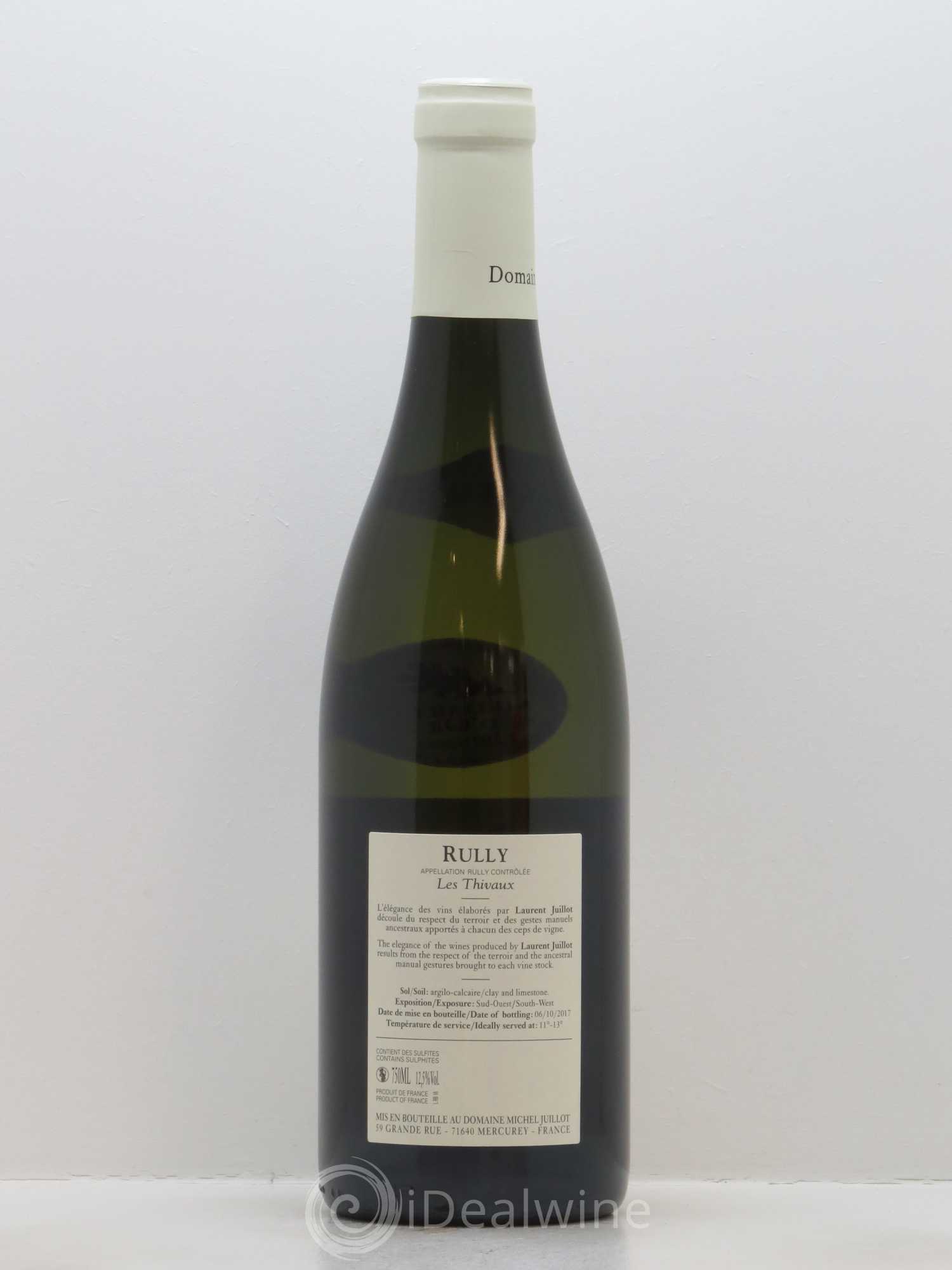 Rully Les Thivaux Michel Juillot (Domaine) 2016 - Lot de 1 bouteille - 1