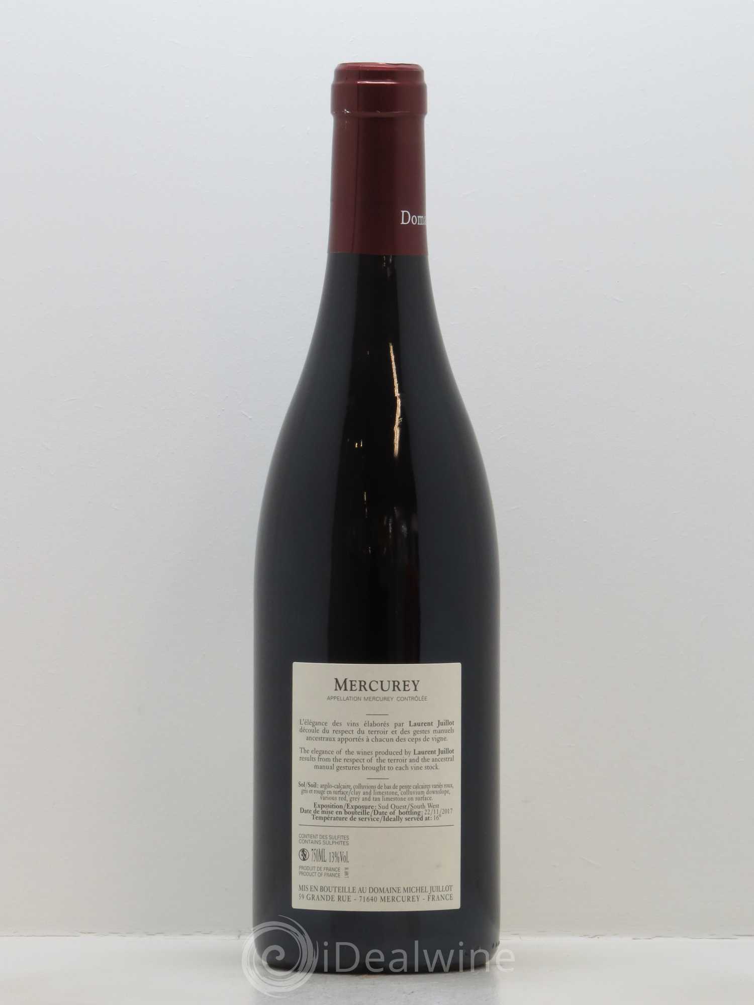 Mercurey Michel Juillot (Domaine) 2016 - Lot de 1 bouteille - 1