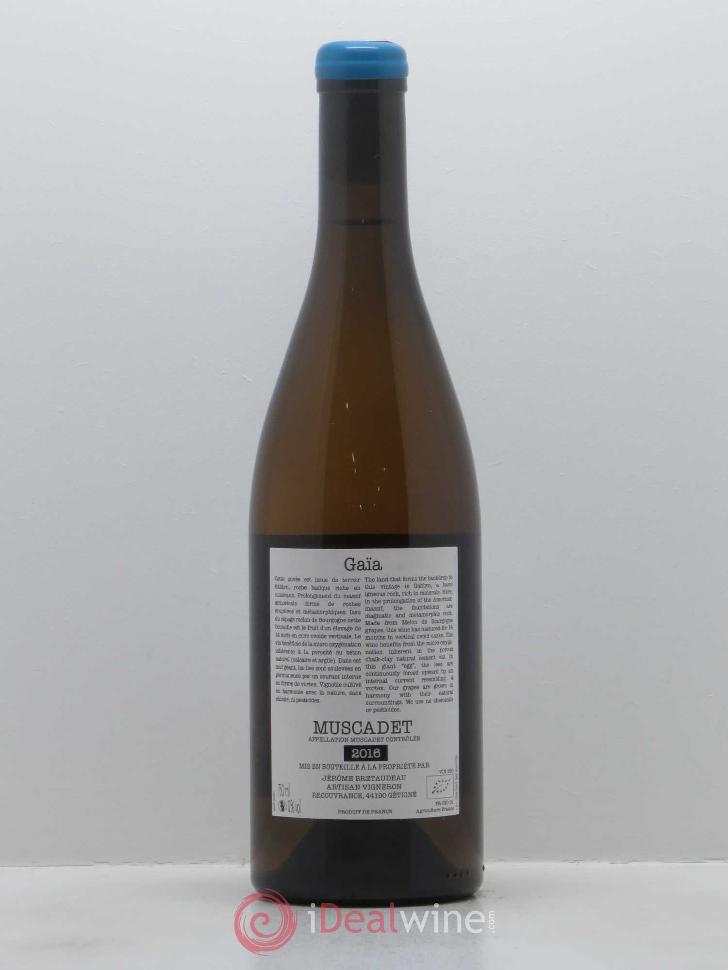 Muscadet-Sèvre-et-Maine Gaia Jérôme Bretaudeau - Domaine de Bellevue 2016 - Lot de 1 bouteille - 1