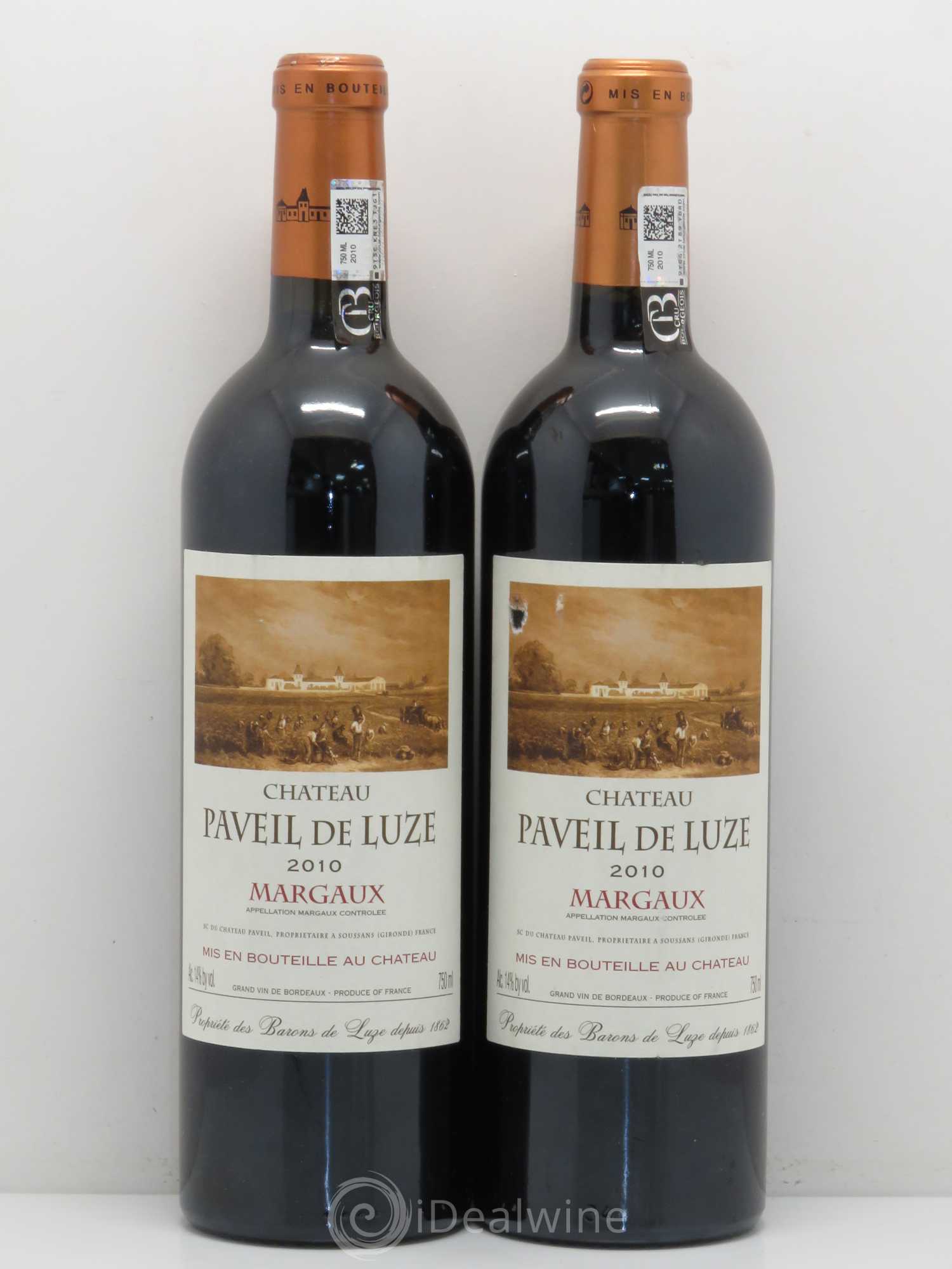 Château Paveil de Luze Cru Bourgeois 2010 - Lot de 2 bouteilles - 0