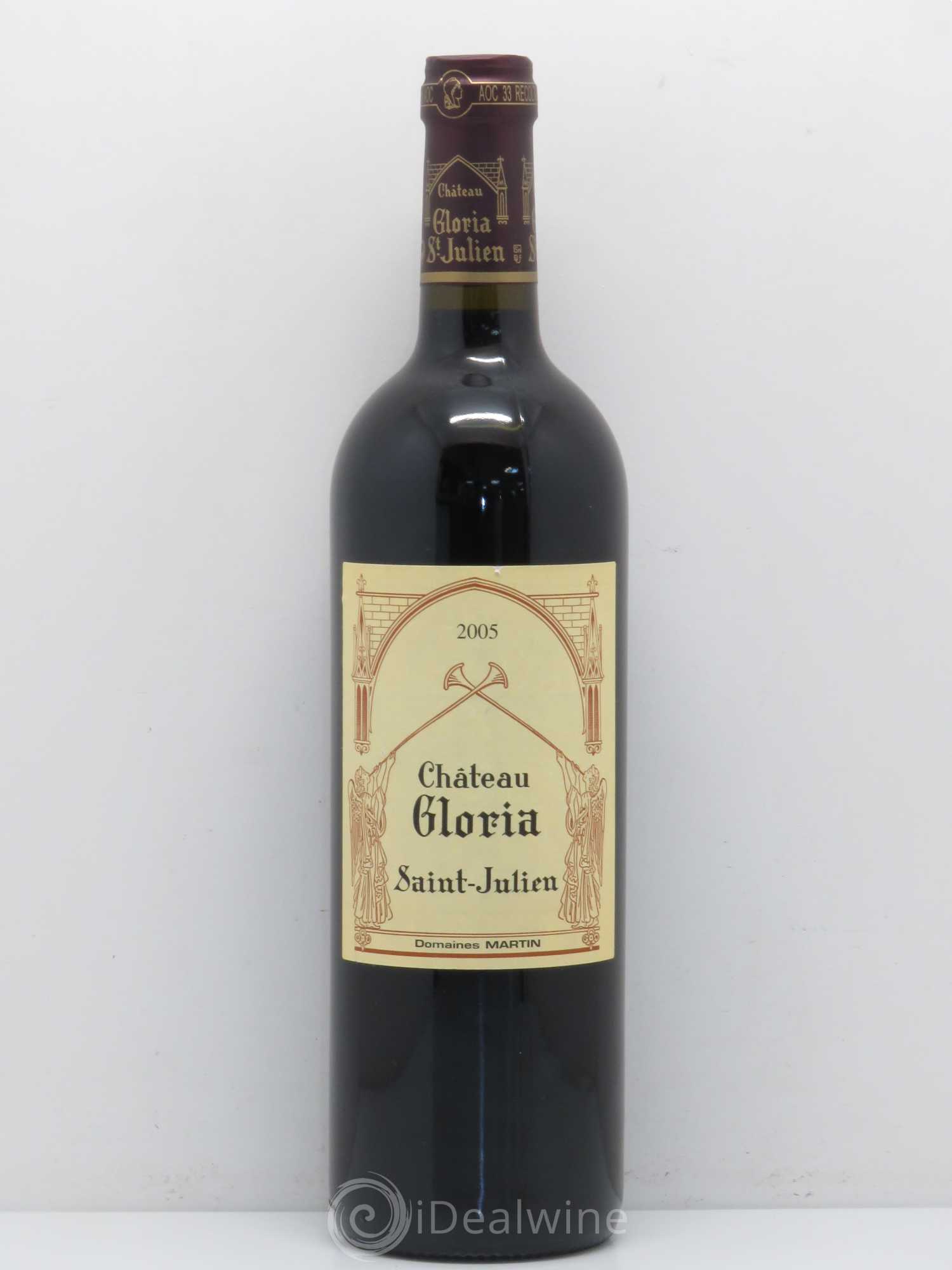 Château Gloria 2005 - Lot de 1 bouteille - 0